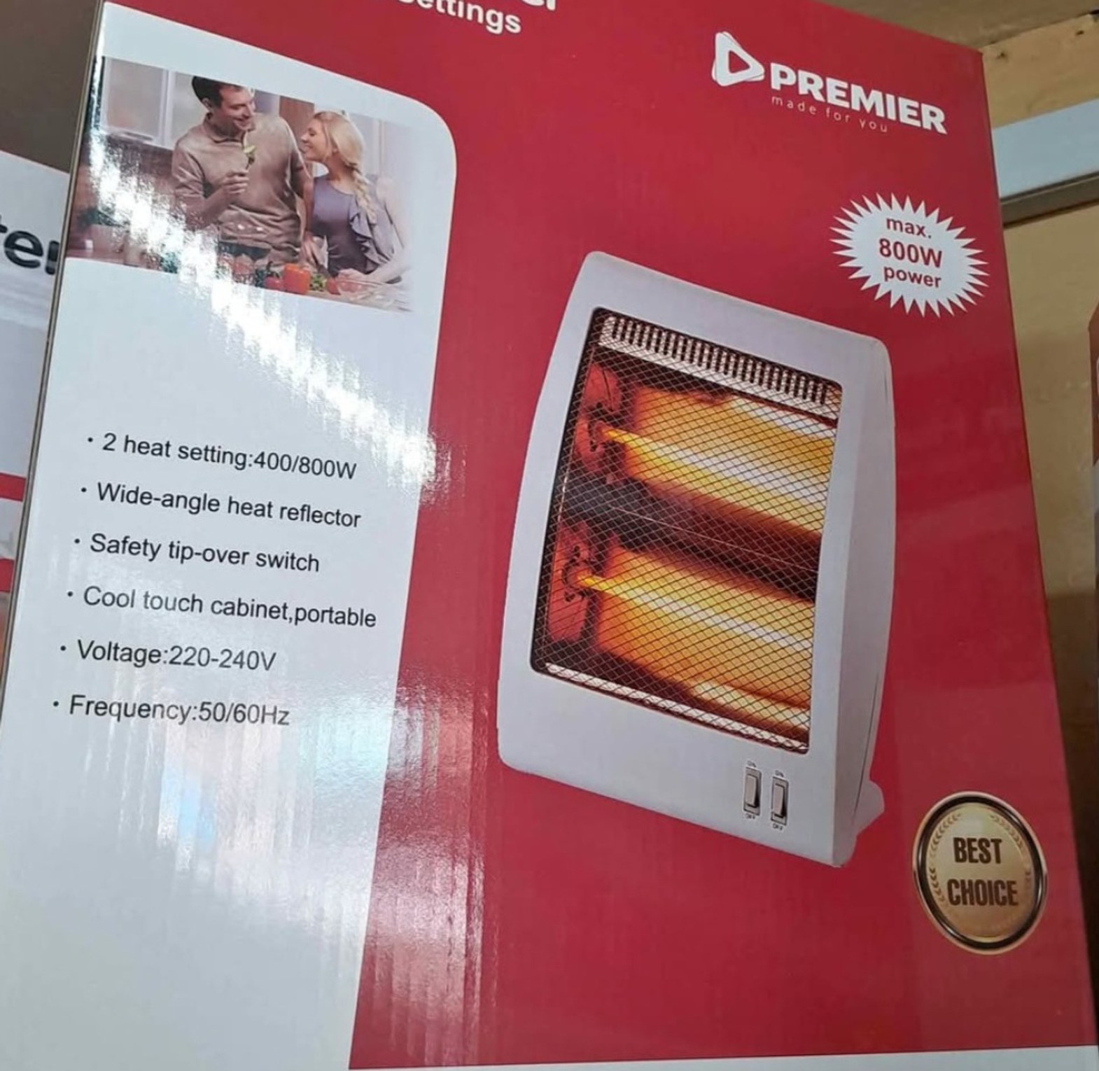 Room heater 800w image