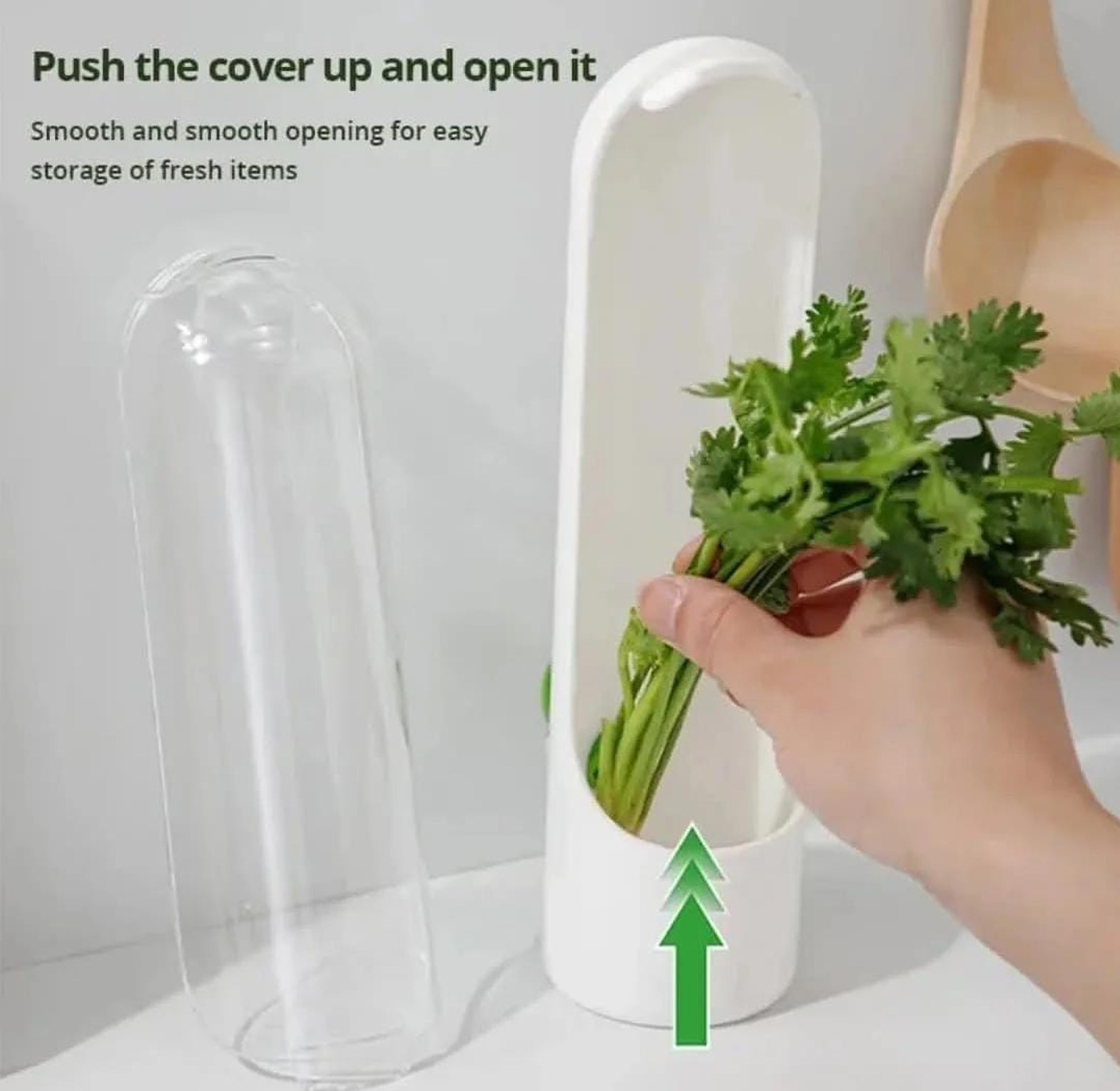 Herb/Dhania fridge storage containers  image