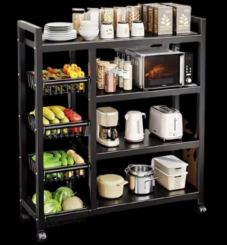 Multifunctional Strong Metallic Kitchen Rack image