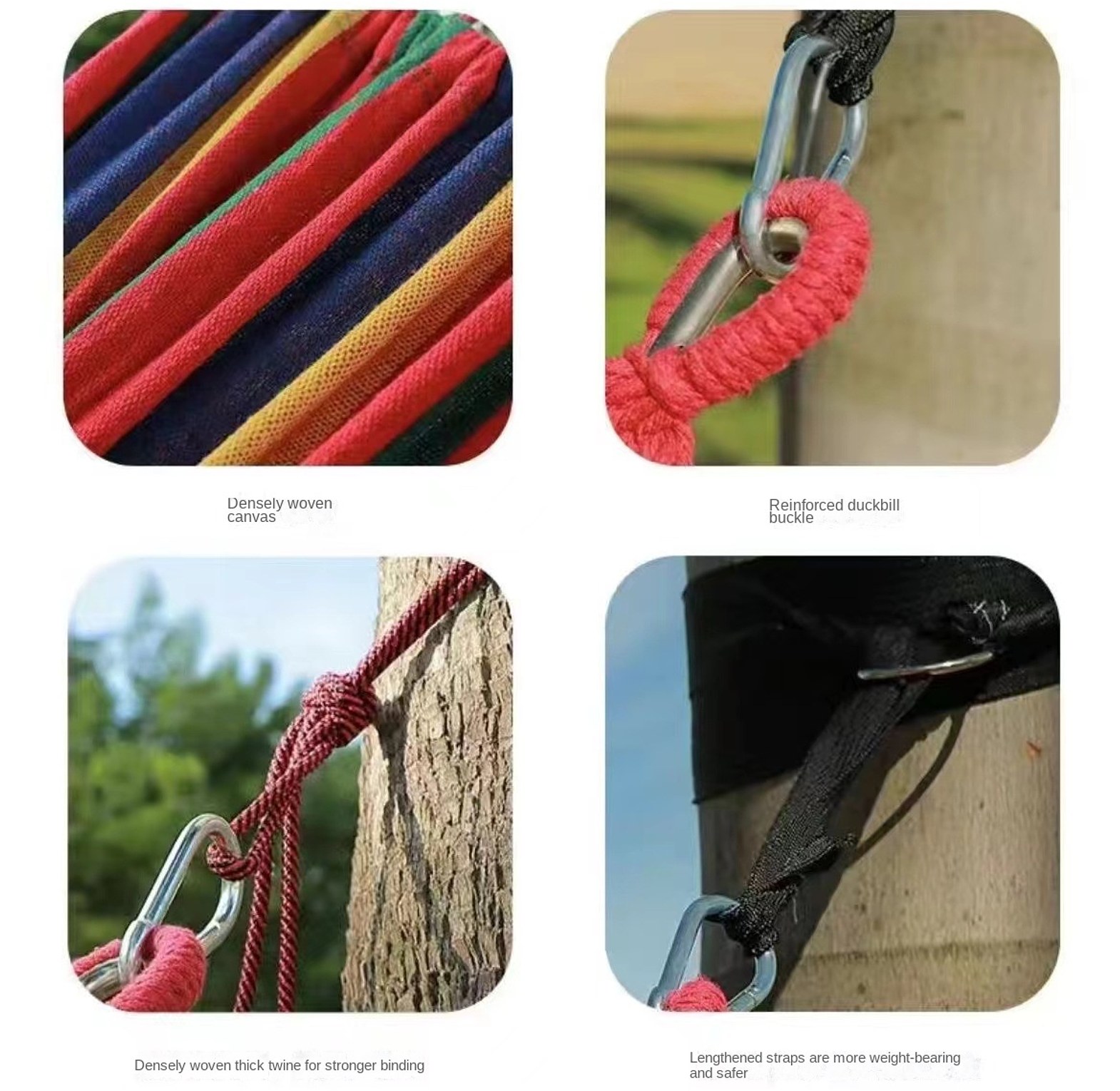 Striped Outdoor Hammock (Heavy Duty) image