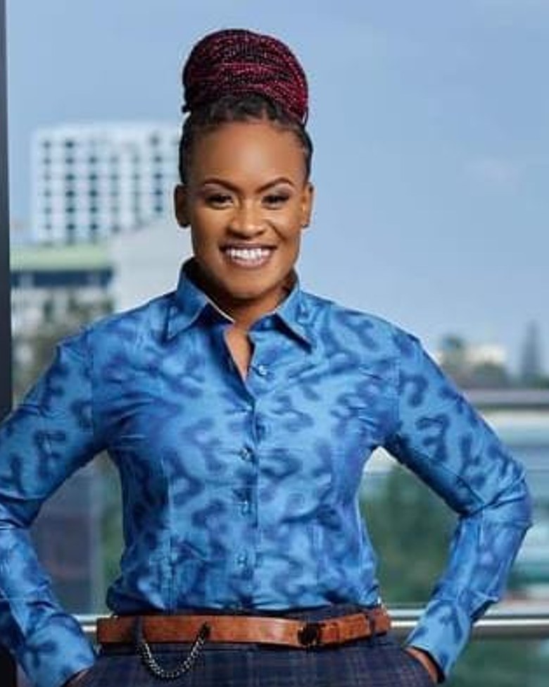 Azure Grace floral shirt, navy blue Shirt image