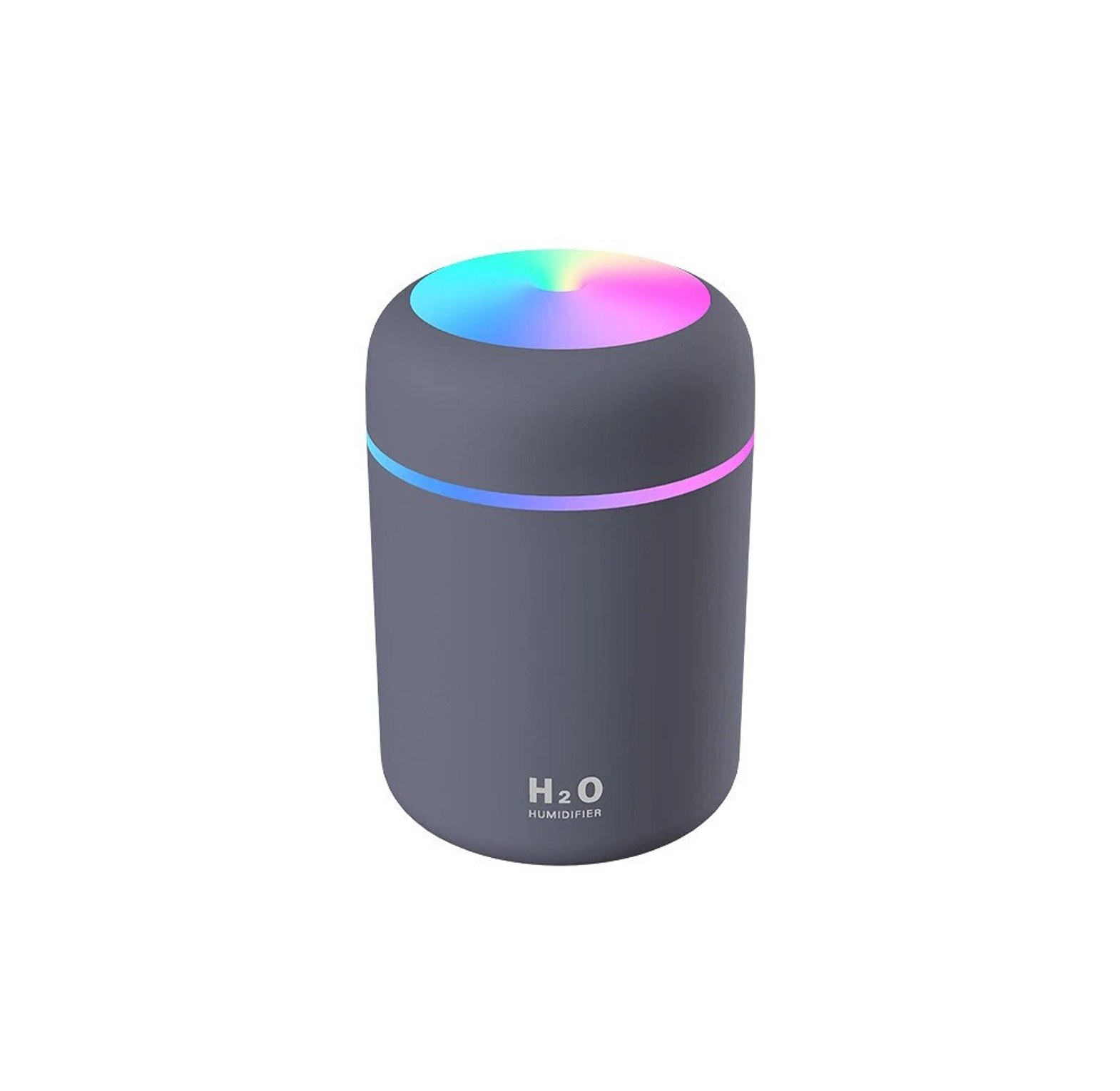 Portable Mini USB Humidifier with LED Light Silent Air Purifier for Office Bedroom Desk Home image