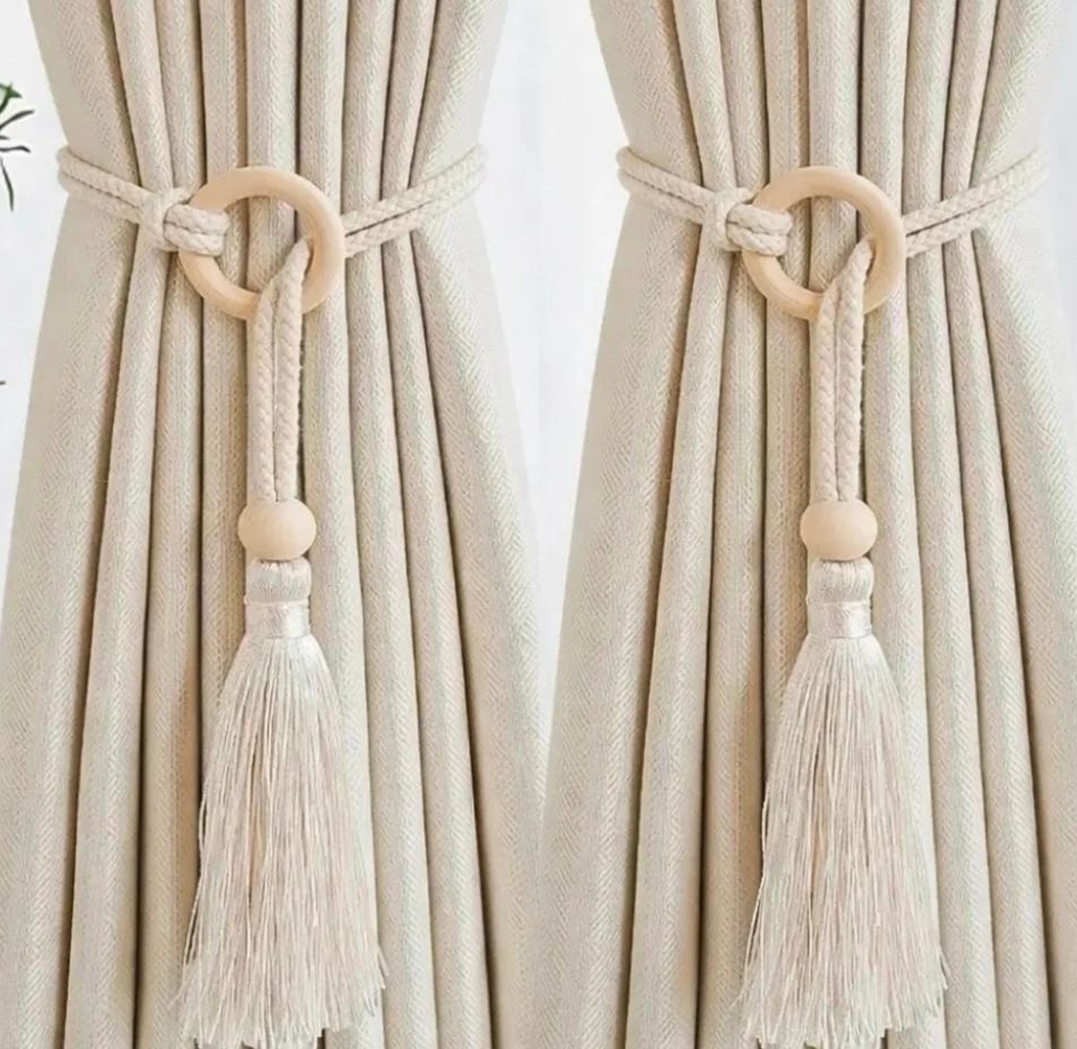 2pcs curtain tassel holdbacks image