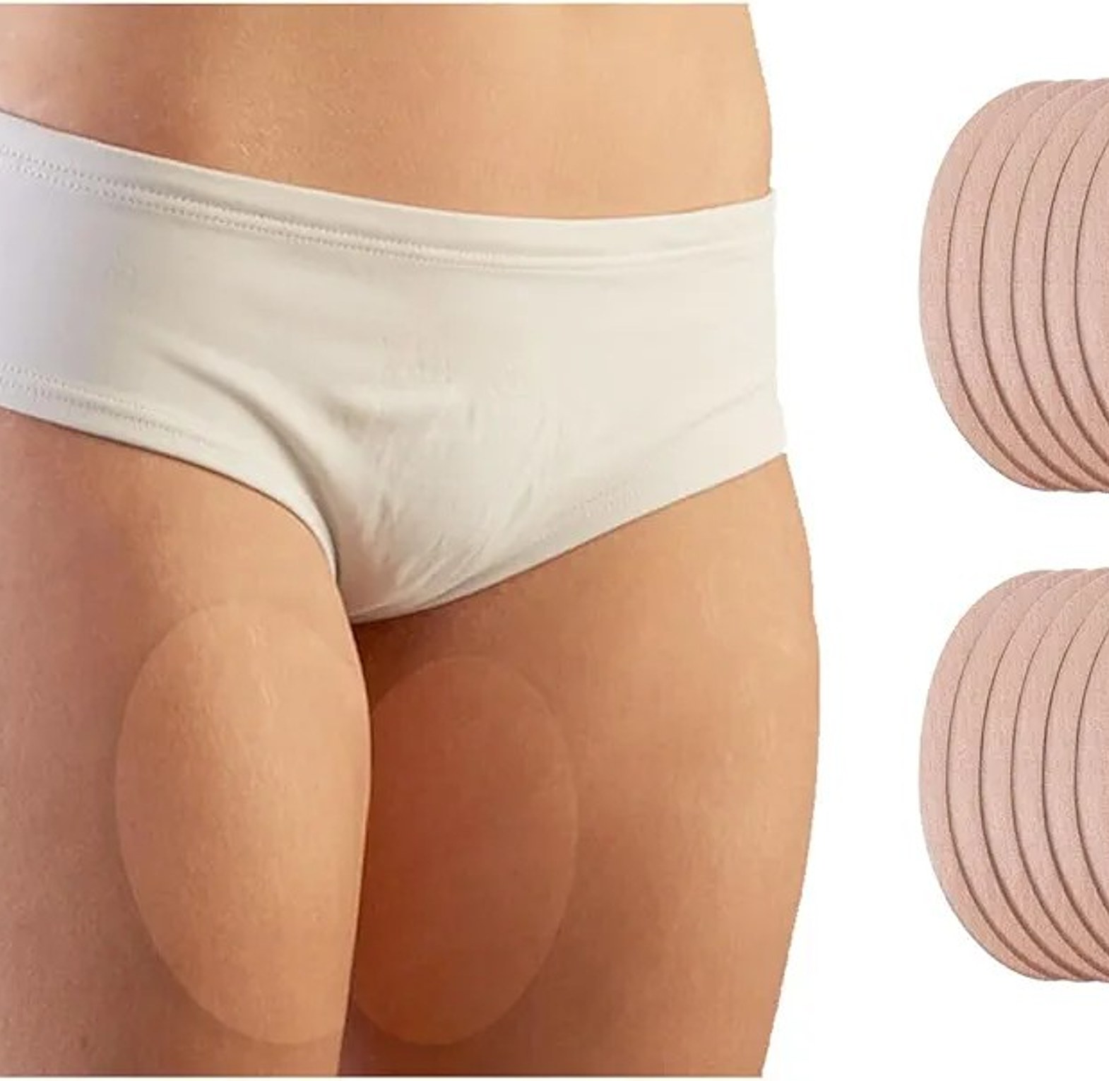 Anti Thigh Chafing Pads (6 Pcs) – Invisible Inner Thigh Friction Protector Patches image