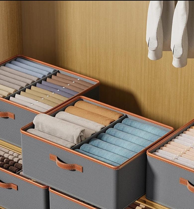 Foldable Closet Organizer with Removable Dividers image