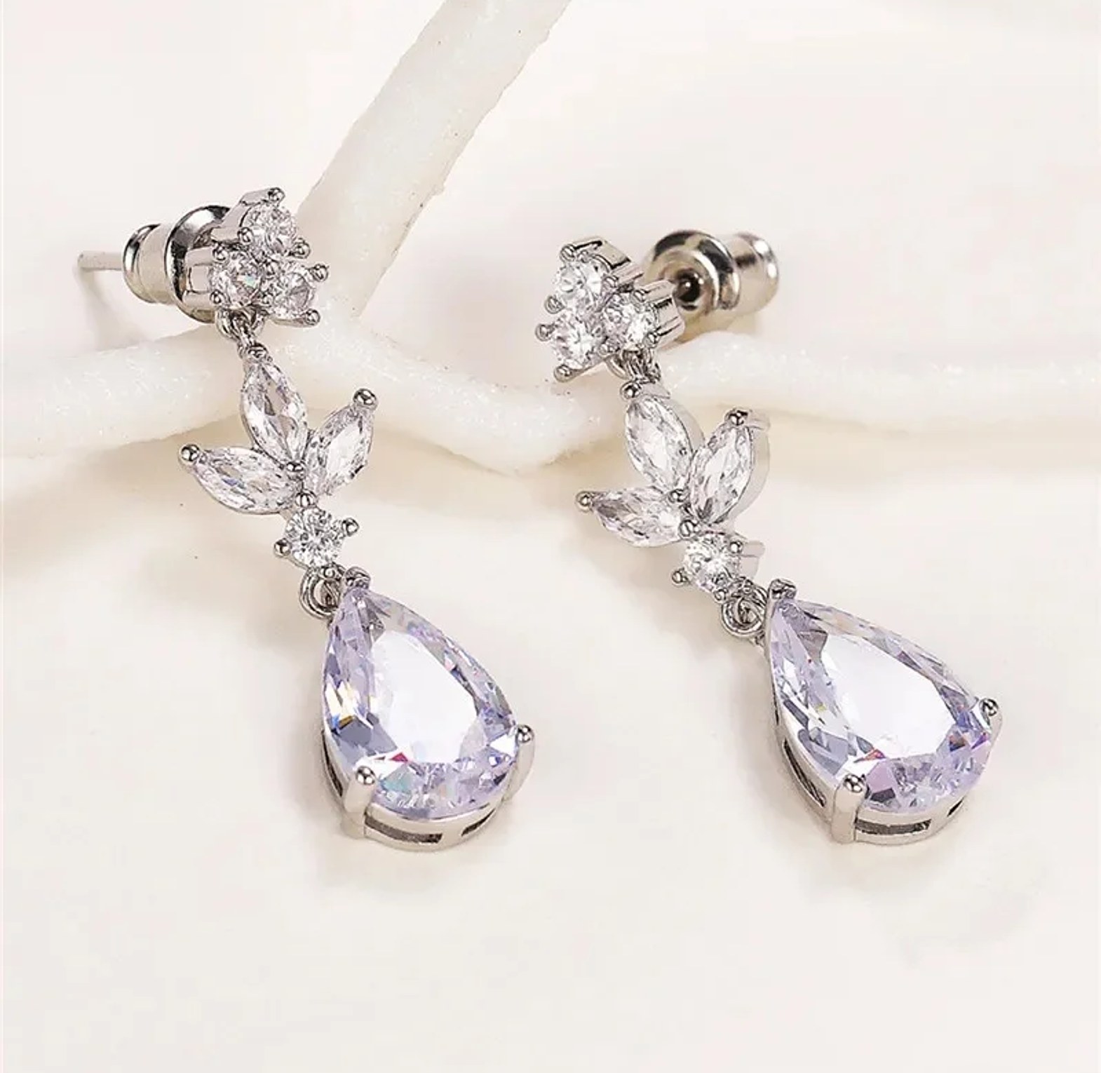 Cubic Zirconia drop earring image