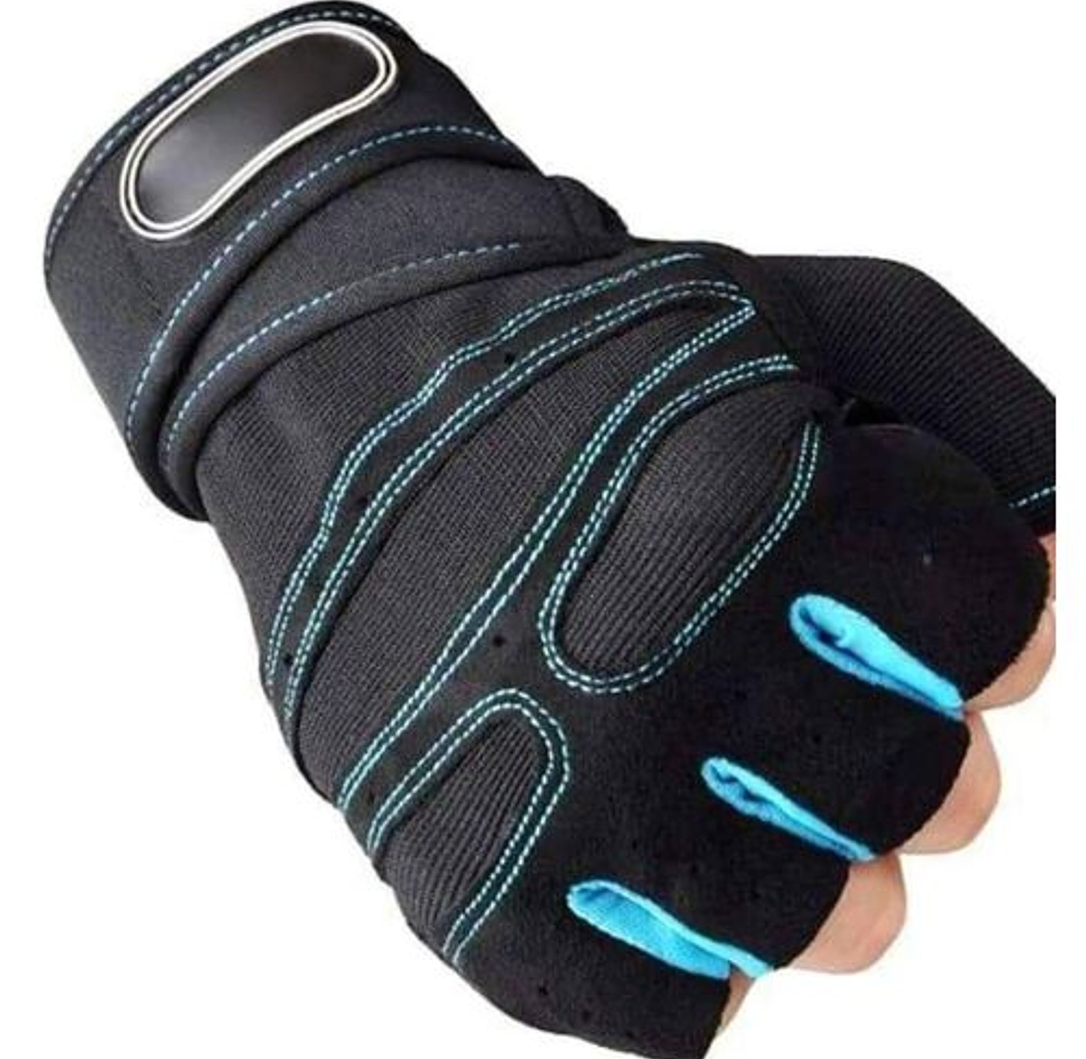 Gym Gloves. Gym Gloves Non-Slip Weight Lifting Gloves With Wrist Straps Support Fitness Gloves. image