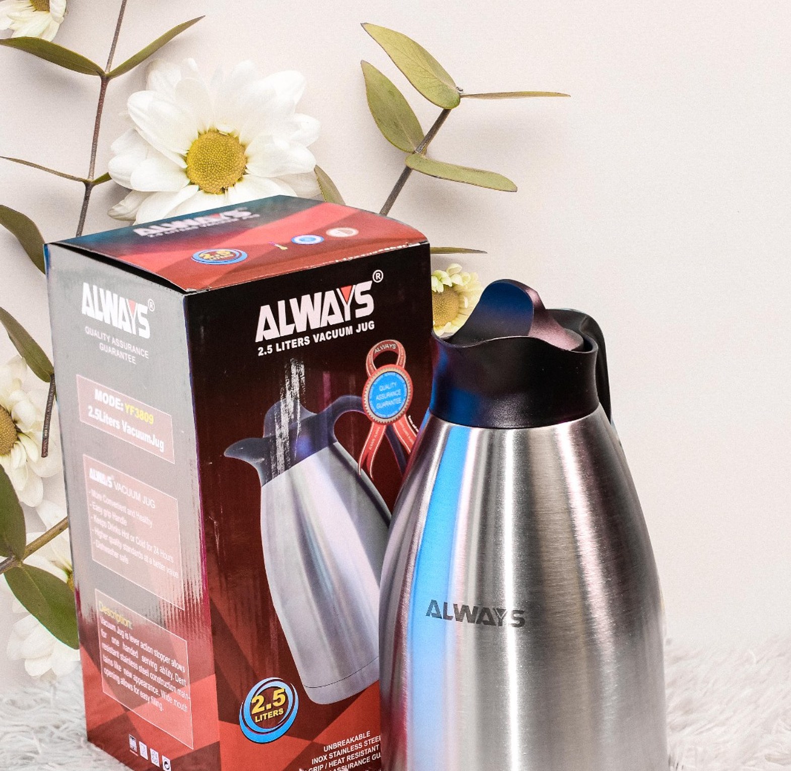 Always Stainless Steel Always Vacuum Flask 2.5l image