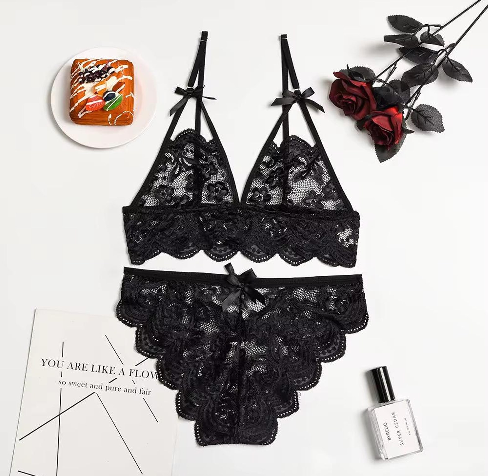 3857 Lace 2PC Bra-Set Lingerie image