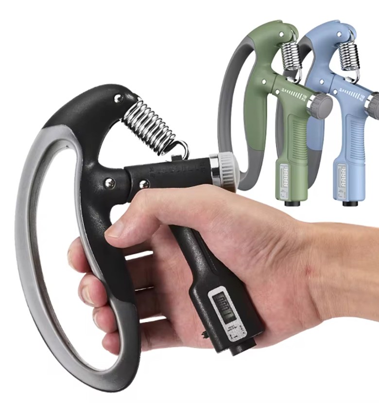 Adjustable Hand Grip Strengthener with Digital Counter - Portable Forearm & Wrist Trainer for Home/Gym image