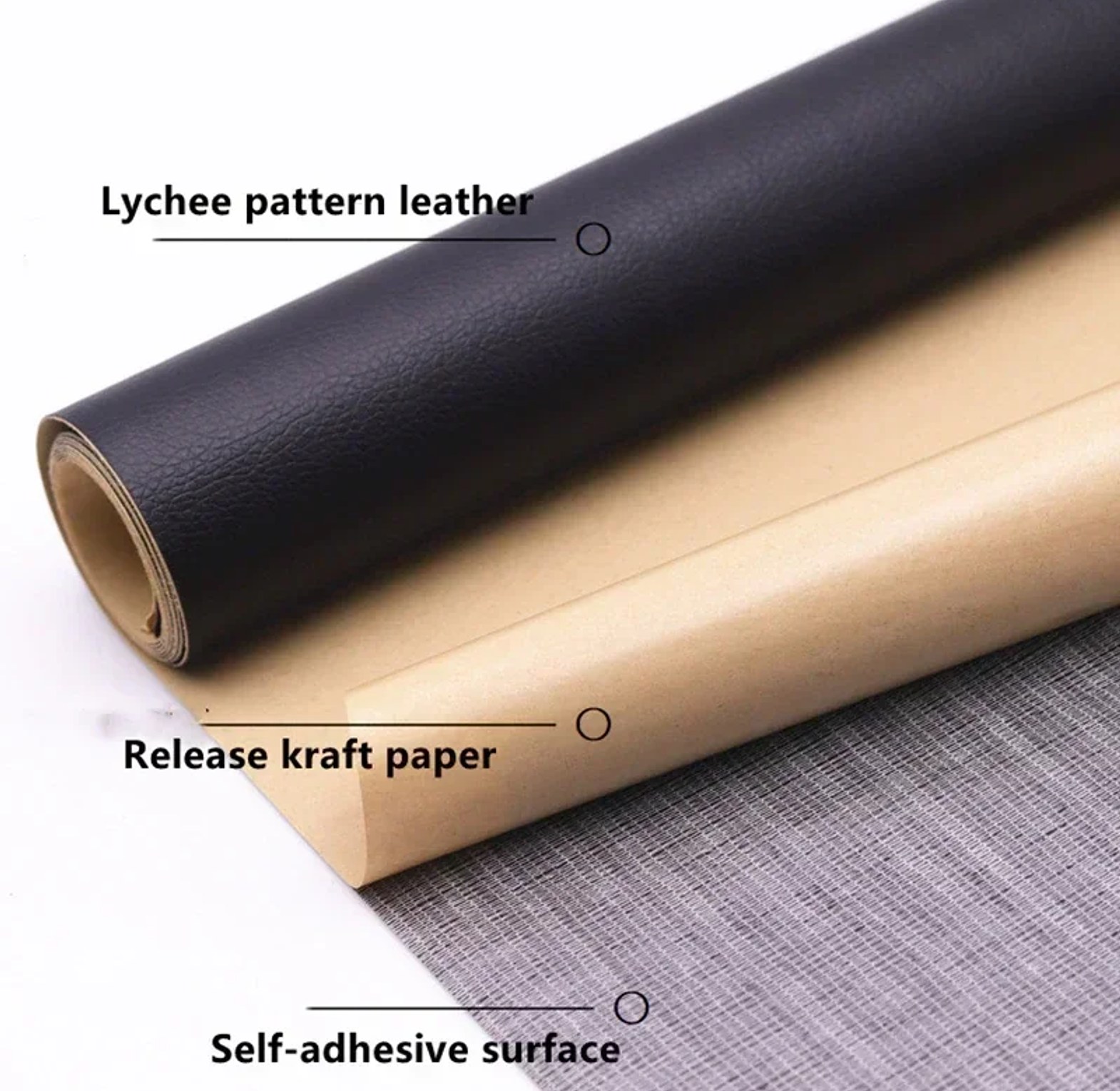 Self-Adhesive Leather Repair Patch Sticker for Sofa, Car Seats & Bags - Waterproof DIY Upholstery Fix image