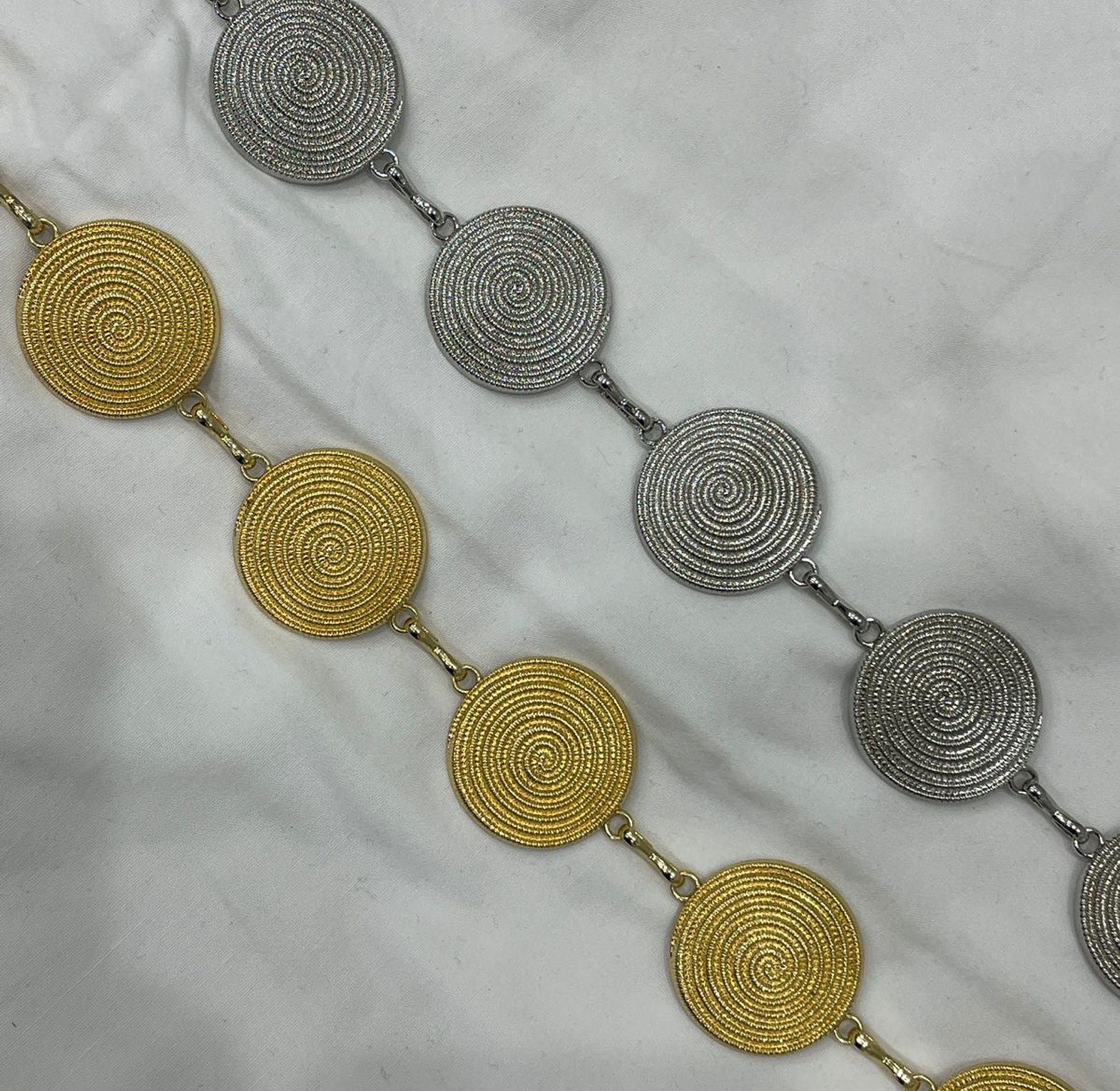 Spiral Medallion Chain Belt image