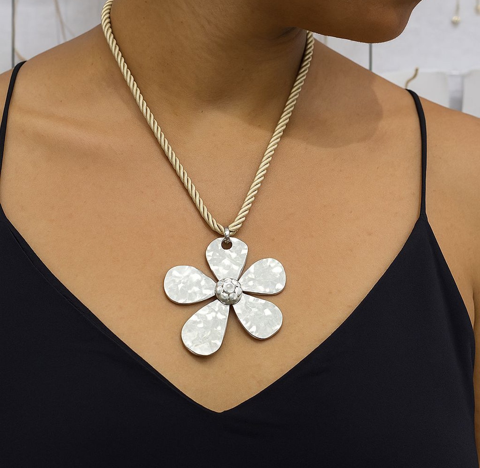 Bloom Statement Flower Pendant Necklace image