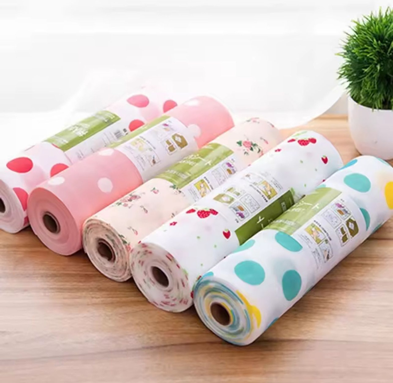 Waterproof Kitchen Cabinet Liner Roll Anti-Slip Drawer Shelf Mat 30x500cm for Home Wardrobe Protection image