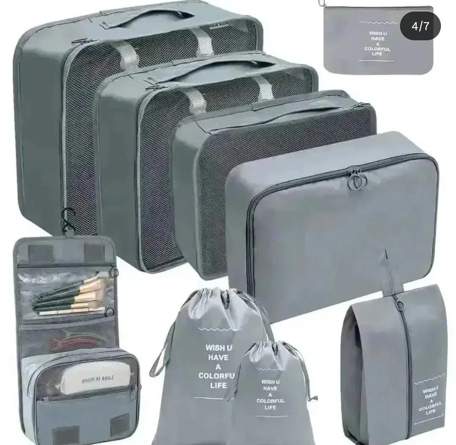9 Pcs Luggage Travel Organizers image