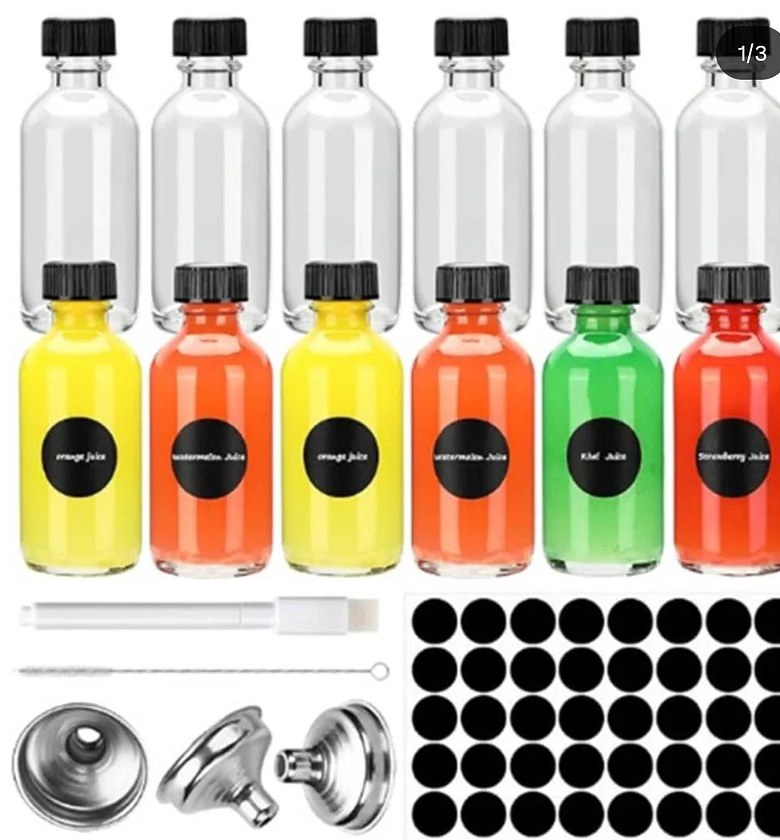 Ginger Shots Essential Glass Bottles  12 sets image