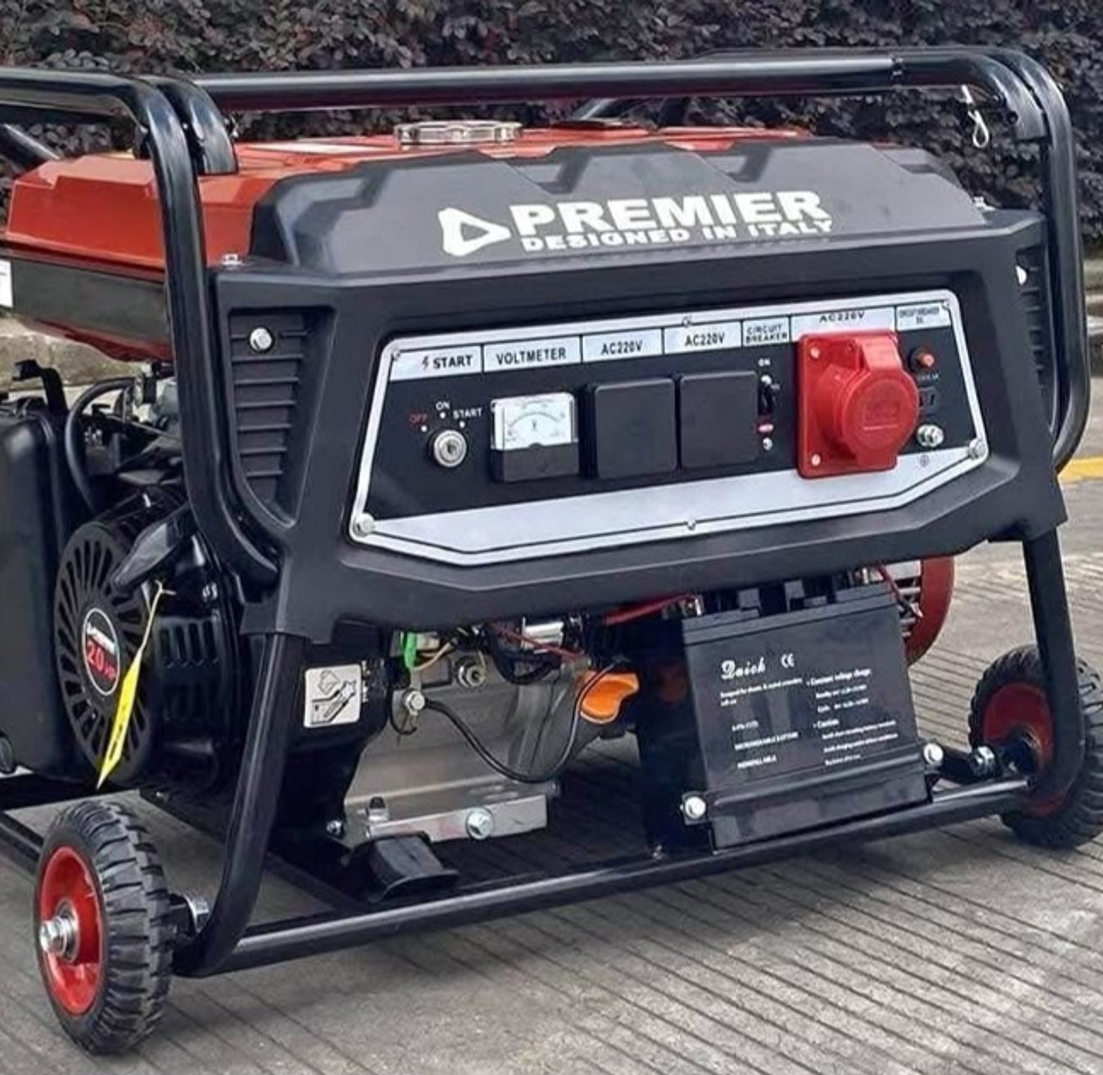 8.5kva premier generator with wheels image