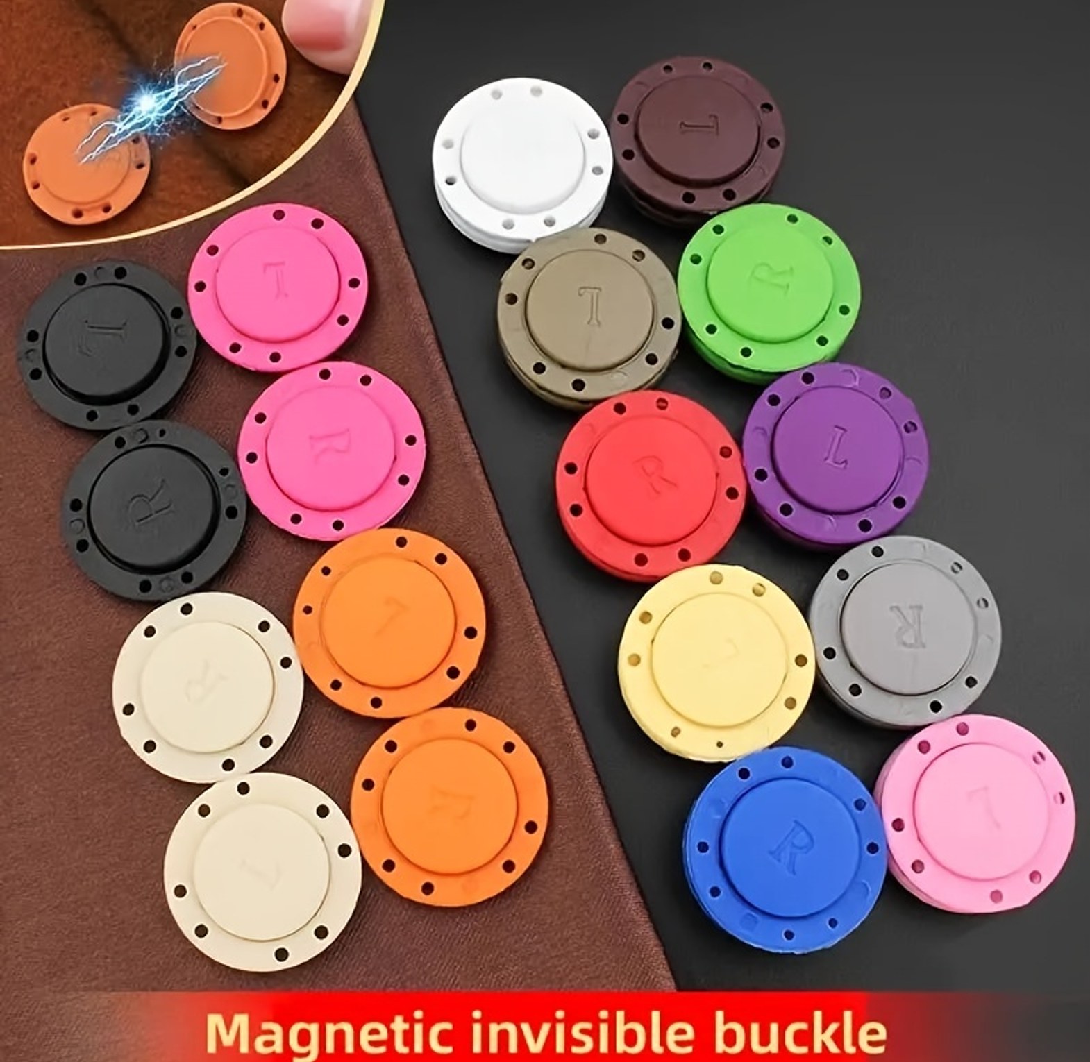Pair of Magnetic Clothes Buttons image