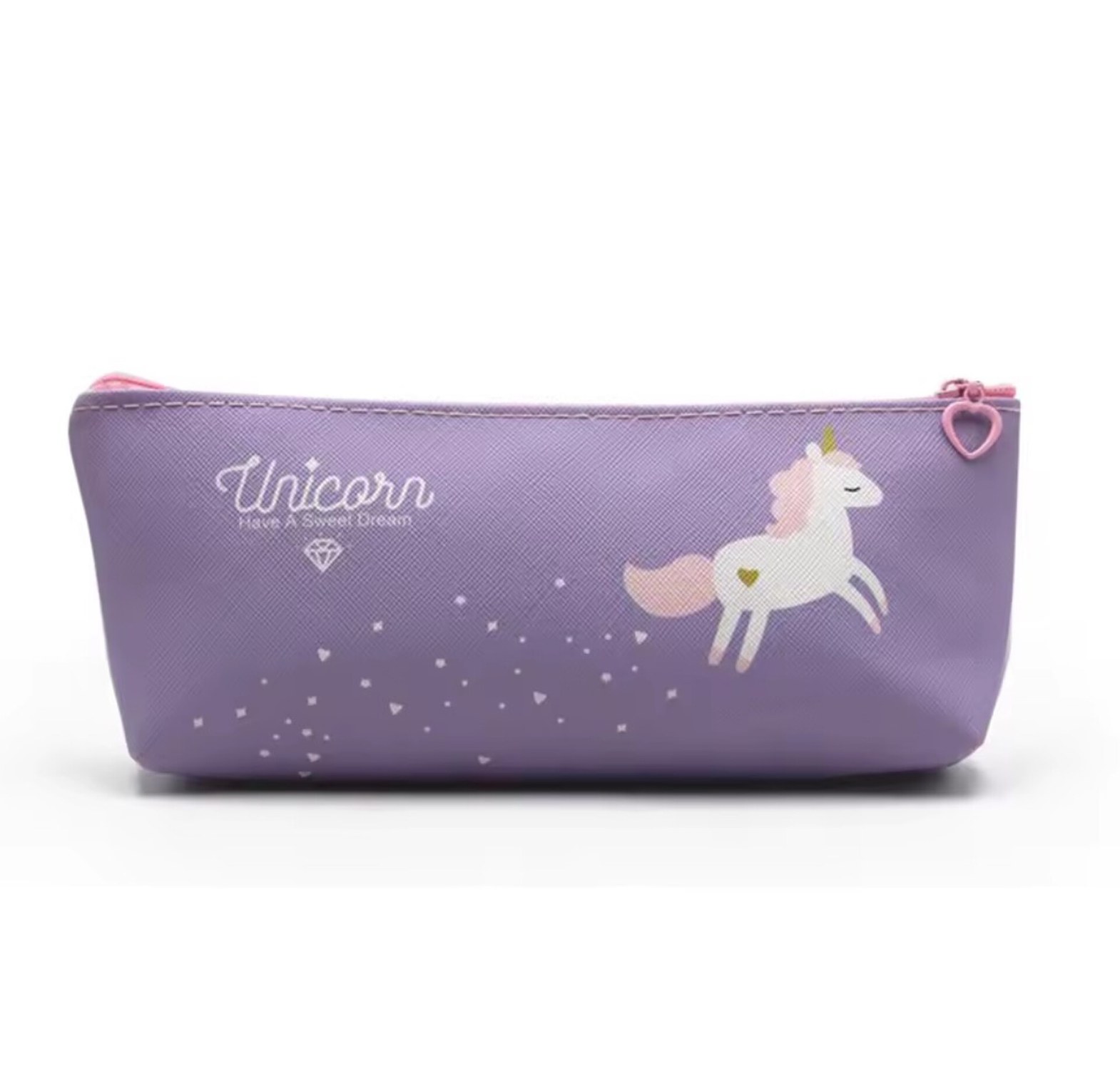 Unicorn Pencil Case & Makeup Zipper Pouch Organizer - Water-Resistant Stationery Bag for School & Travel  image