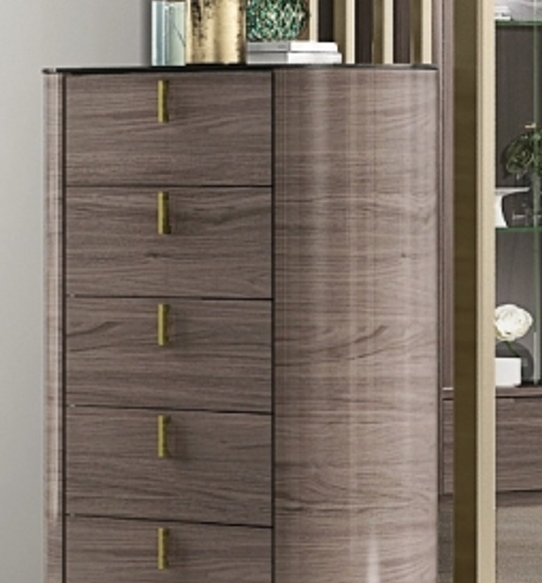 CHEST OF DRAWS TITANIUM GOLD image