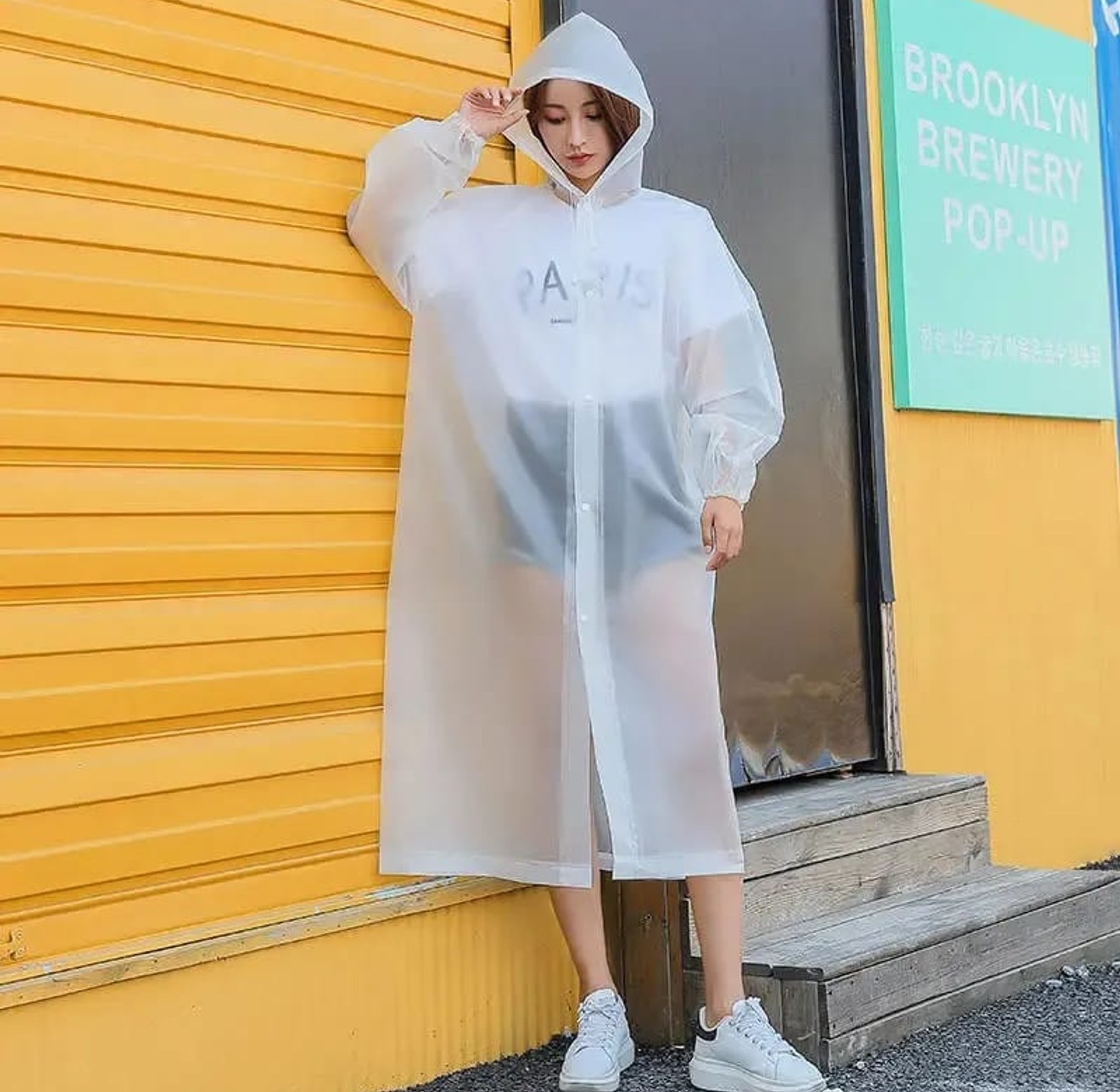 Hooded Rain Coat unisex  image