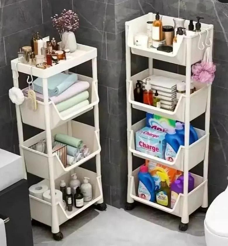 4 layers multipurpose organizing rack Trolley image