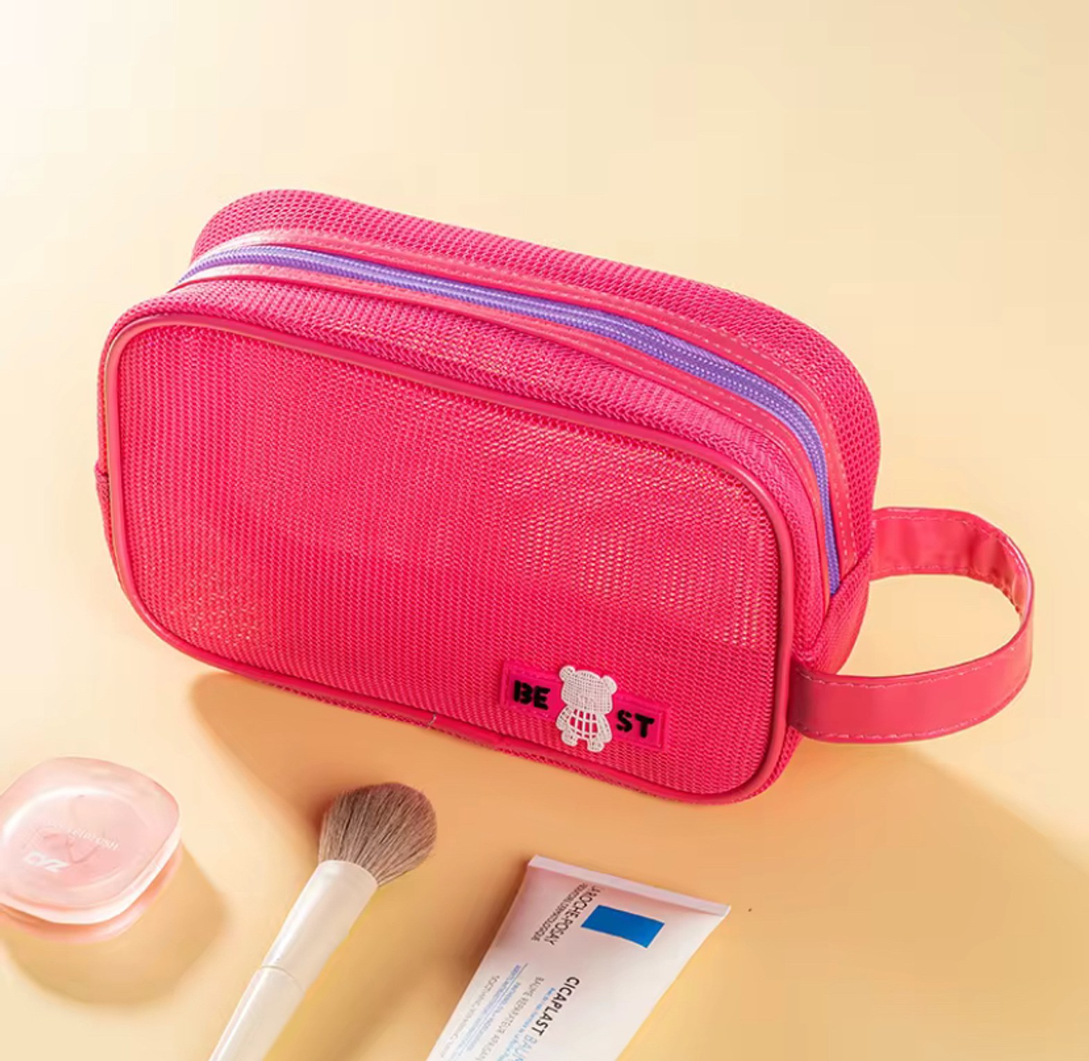 Mesh cosmetic bag  image