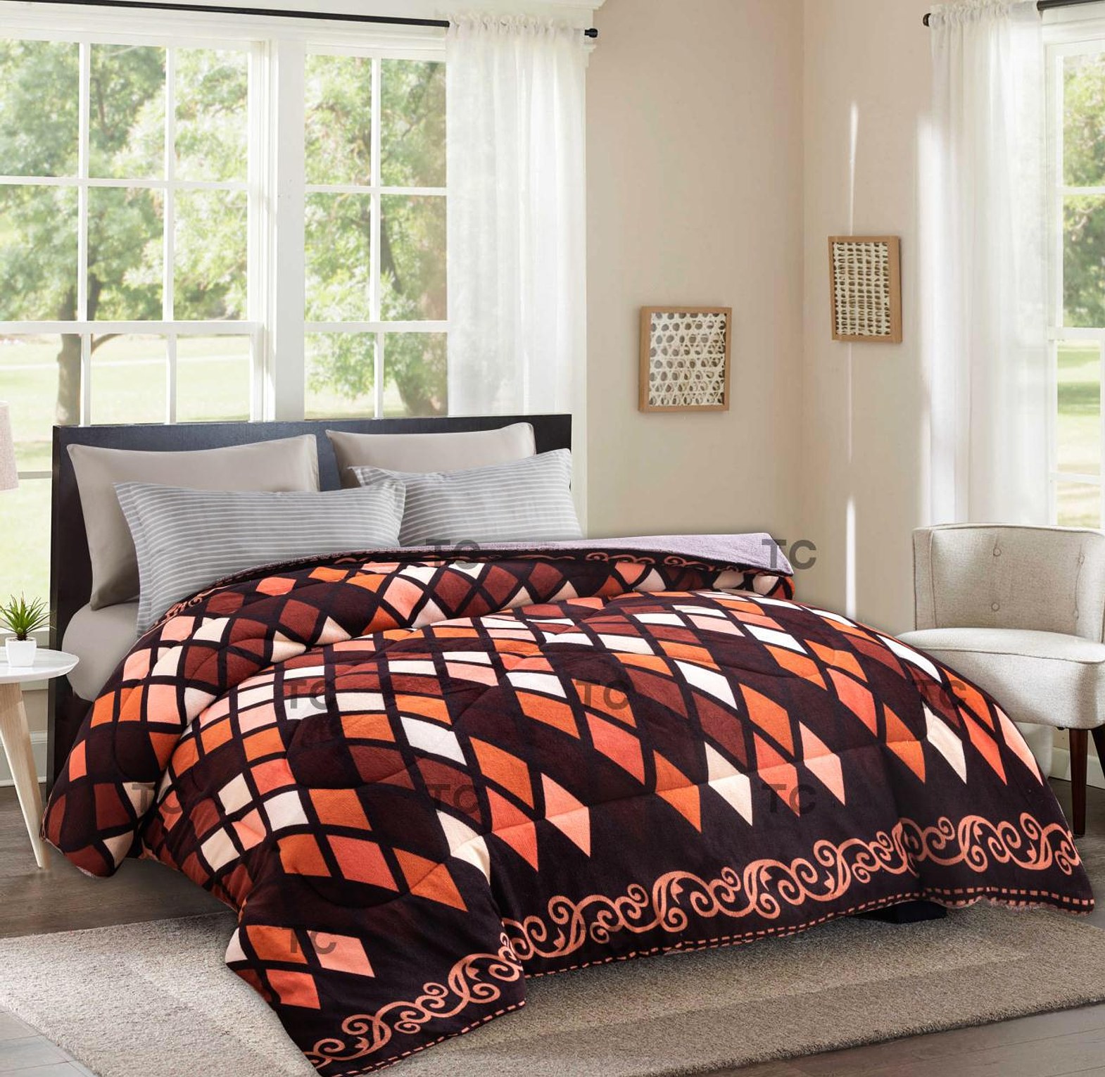 Duvet. 1Pc High Quality Cosy Woolen Velvet Duvet Blanket image
