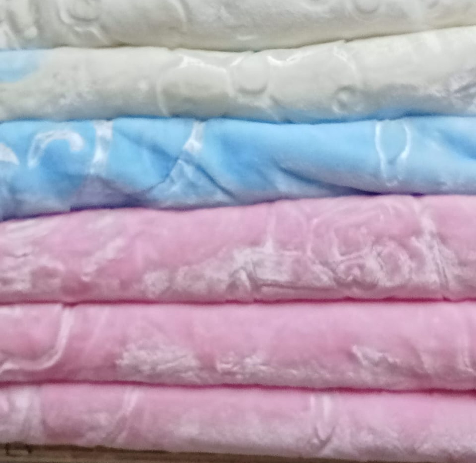 Warm Fleece Heavy Super Soft Baby Shawl Baby Blanket image