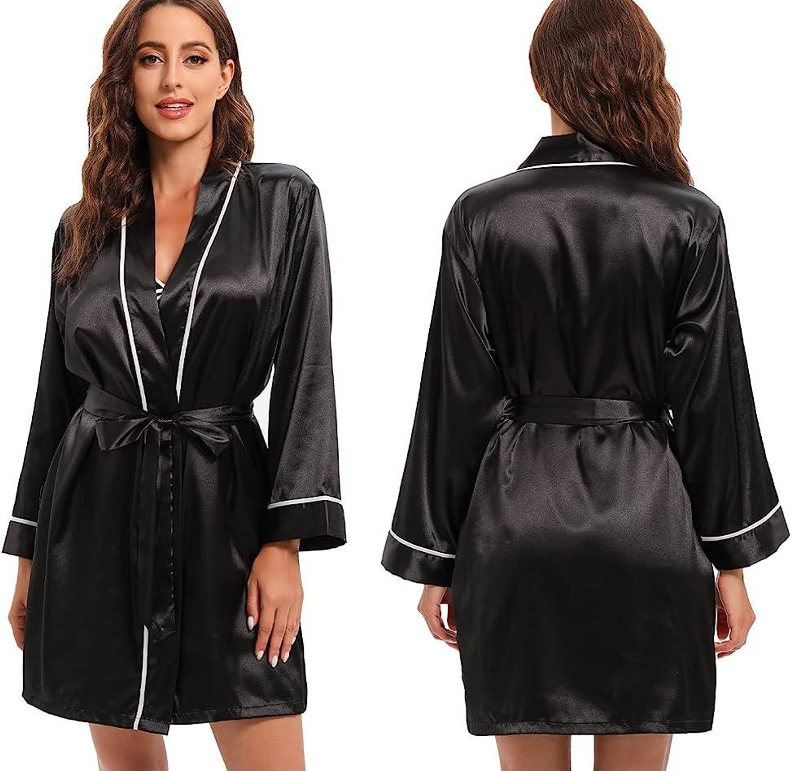 2489 Silk Loungewear Dress + Matching Robe image