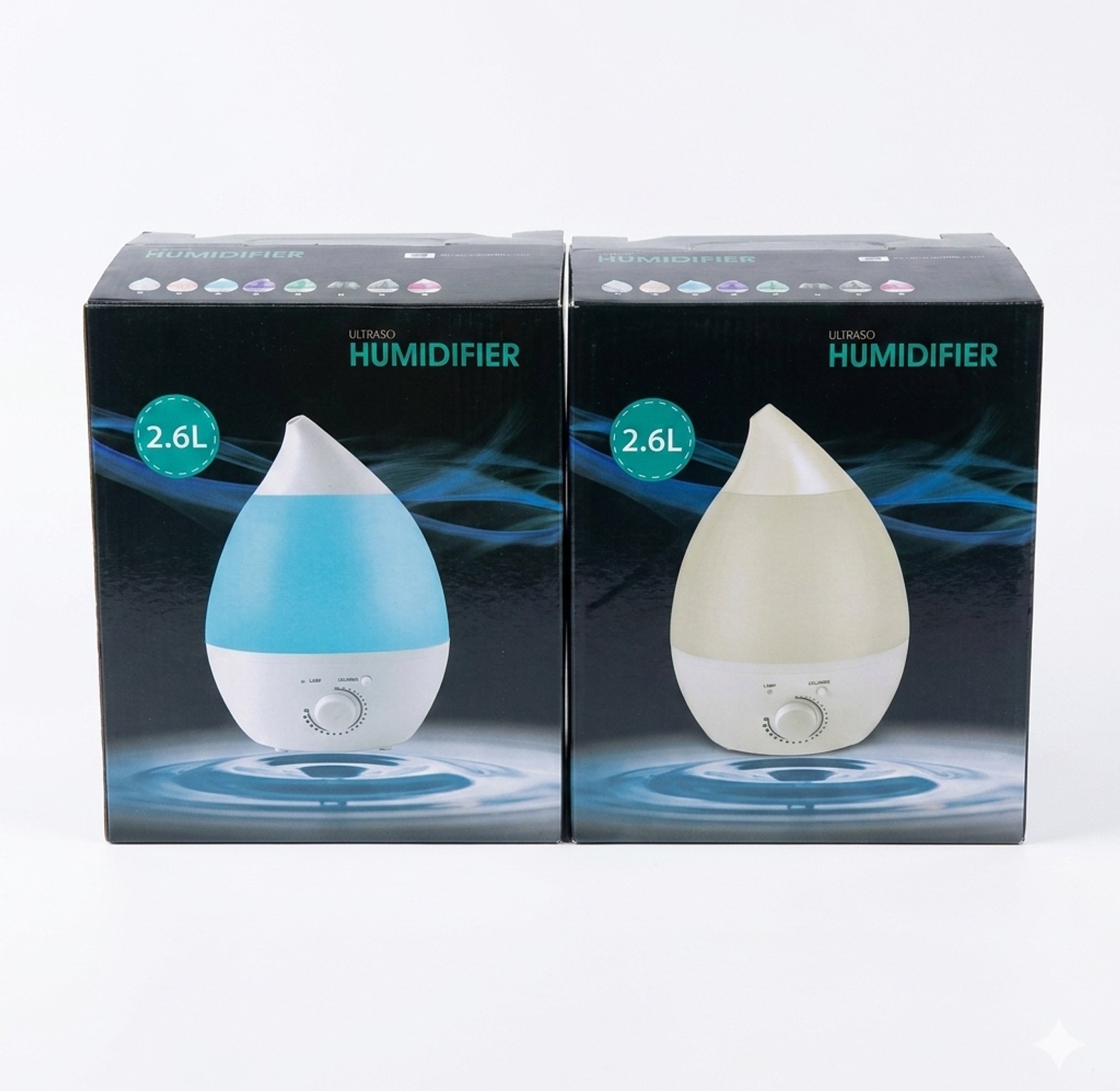 2.6L Ultrasonic Cool Mist Humidifier & Aroma Diffuser for Home & Office - Anti-Allergy Air Purifier image