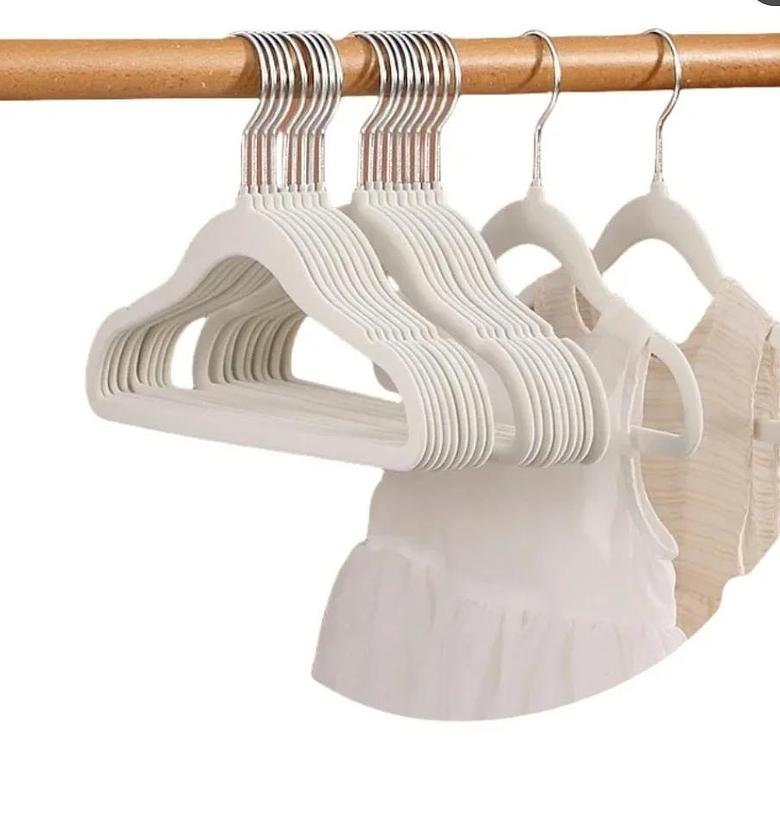 Kids velvet cloth hangers 10pcs image