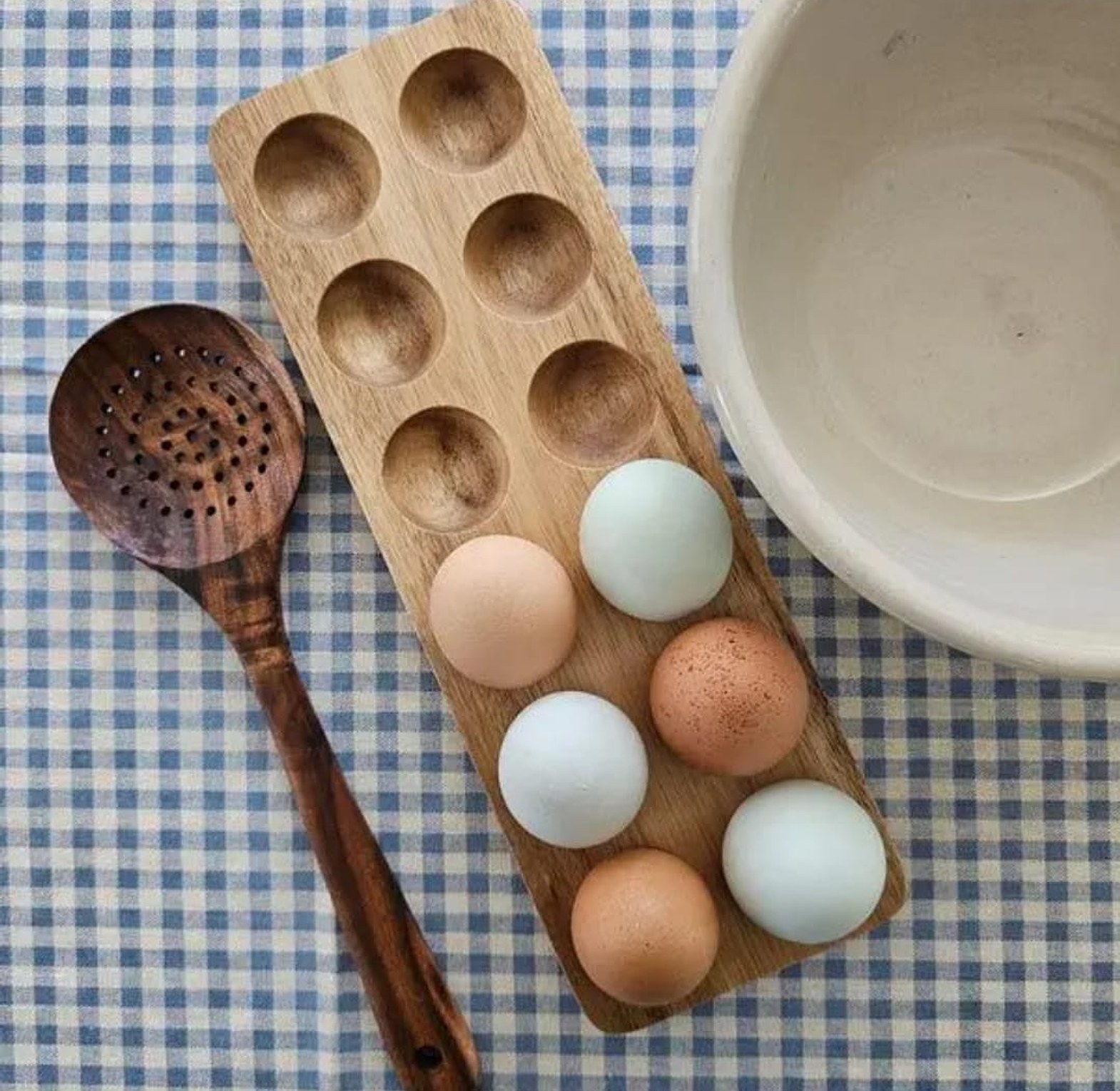 12-Piece Wooden Egg Holder image