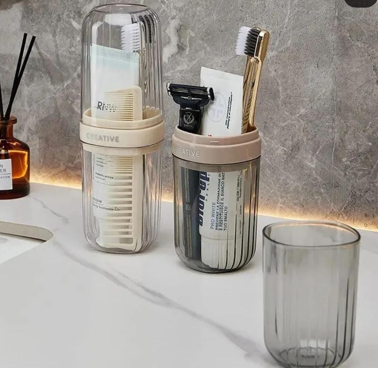 Portable Travel Toothbrush & Toothpaste Holder image
