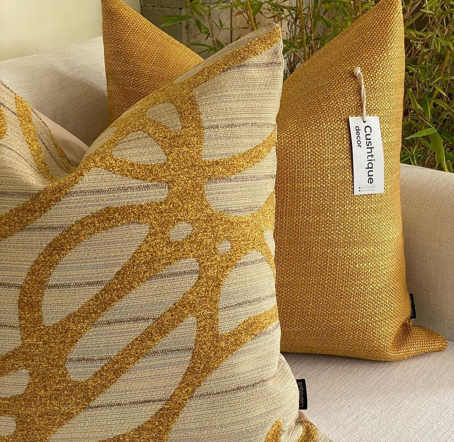 MUSTARD YELLOW SOFT CUSHION image