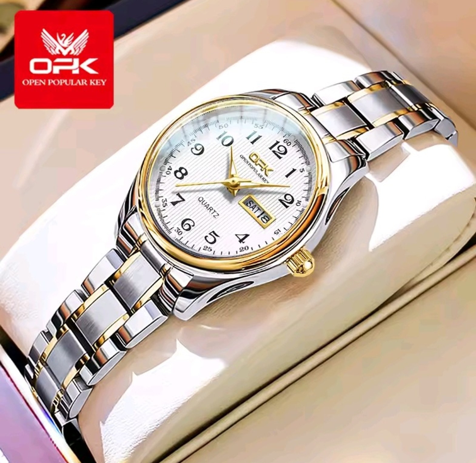 OPK Stainless Steel Water Resistant Women's Watch image