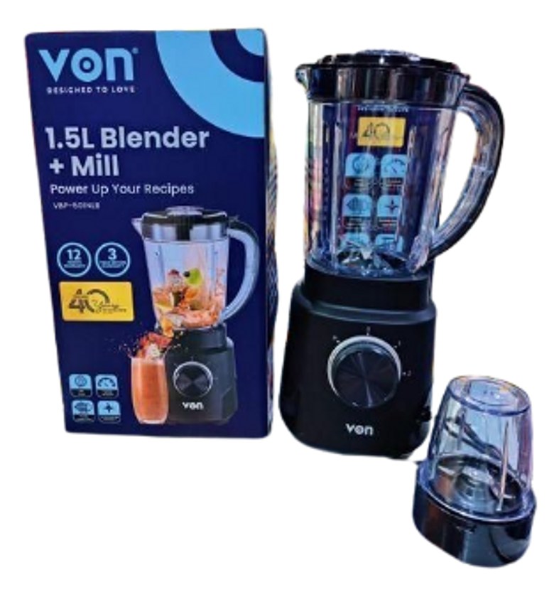 Blender. VON 2in1 VBP501NLB Blender, 500W - image