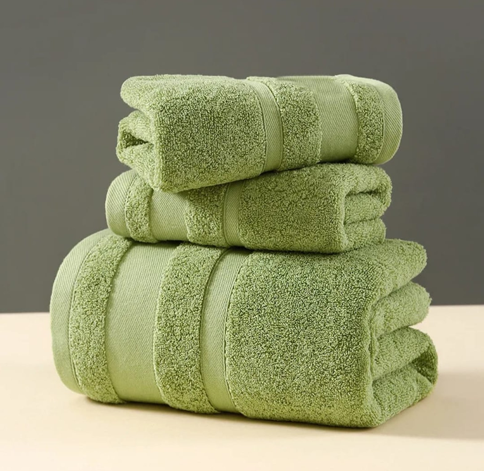 3-Piece Combed Cotton Towel Set image