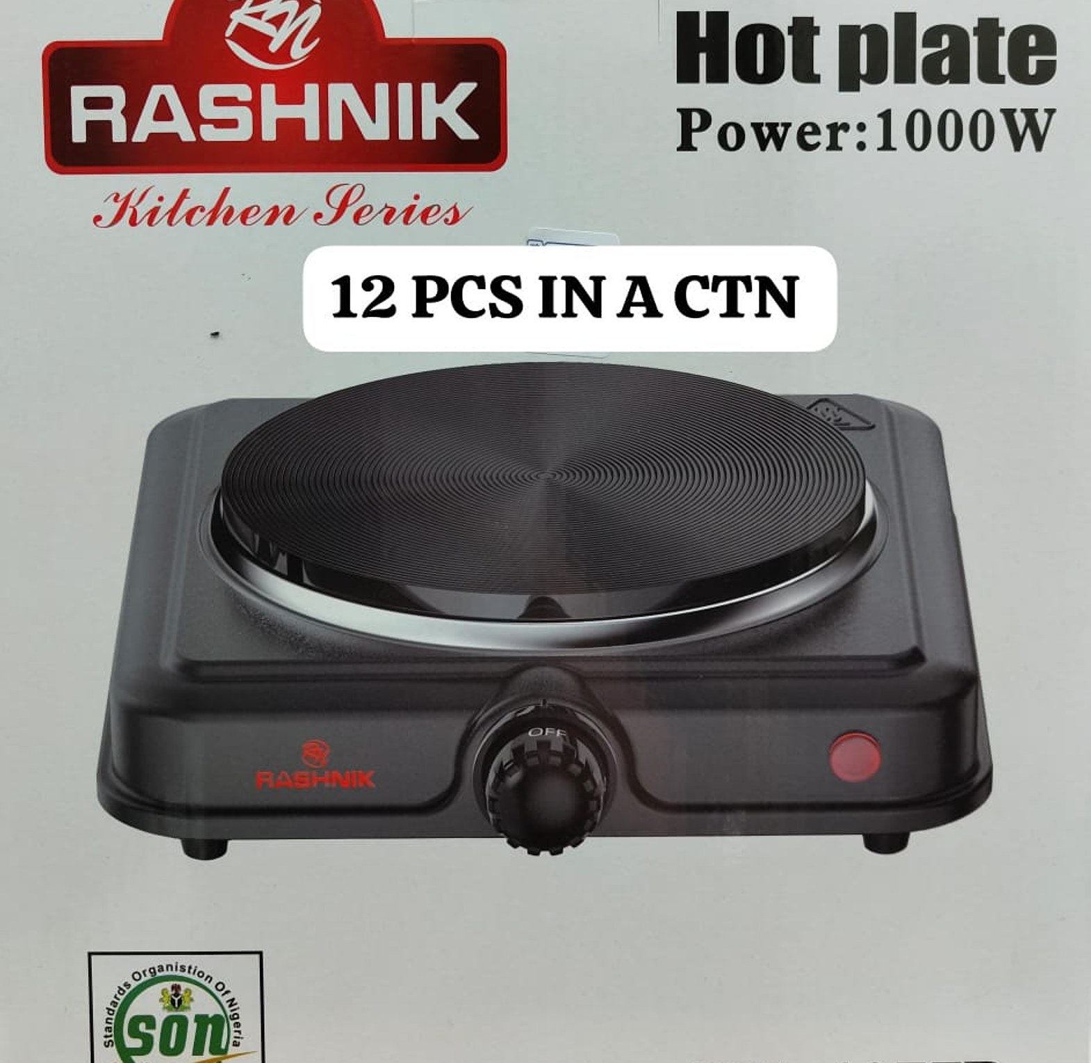 Rashnik Single SOLID Hot Plate Electric Burner image