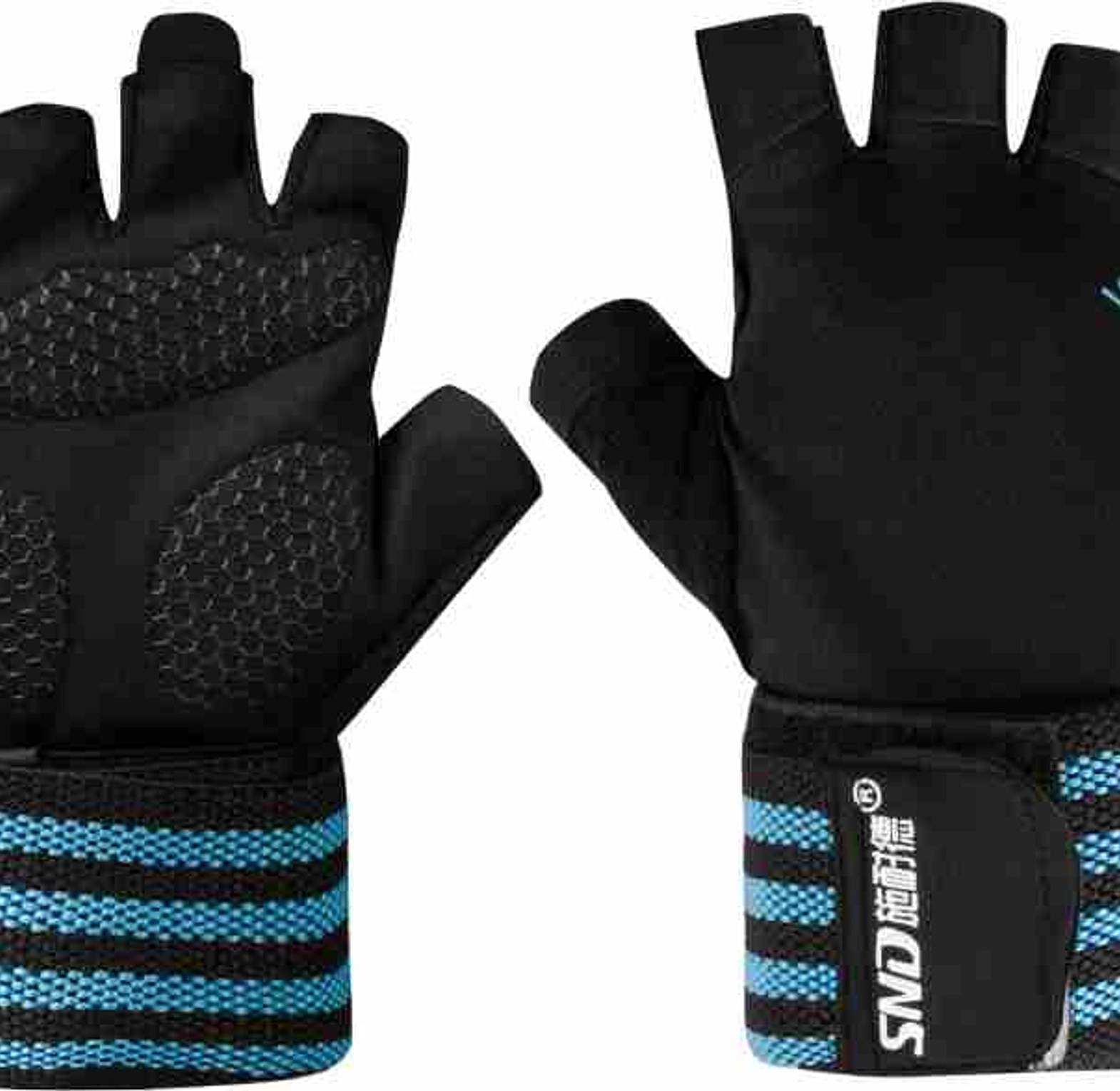 Gym Gloves. Gym Anti Slip Half Finger Gloves Breathable Dumbbells Gloves Men Women Elastic Shock Exercise Sports gloves for Cycling Bicycle image