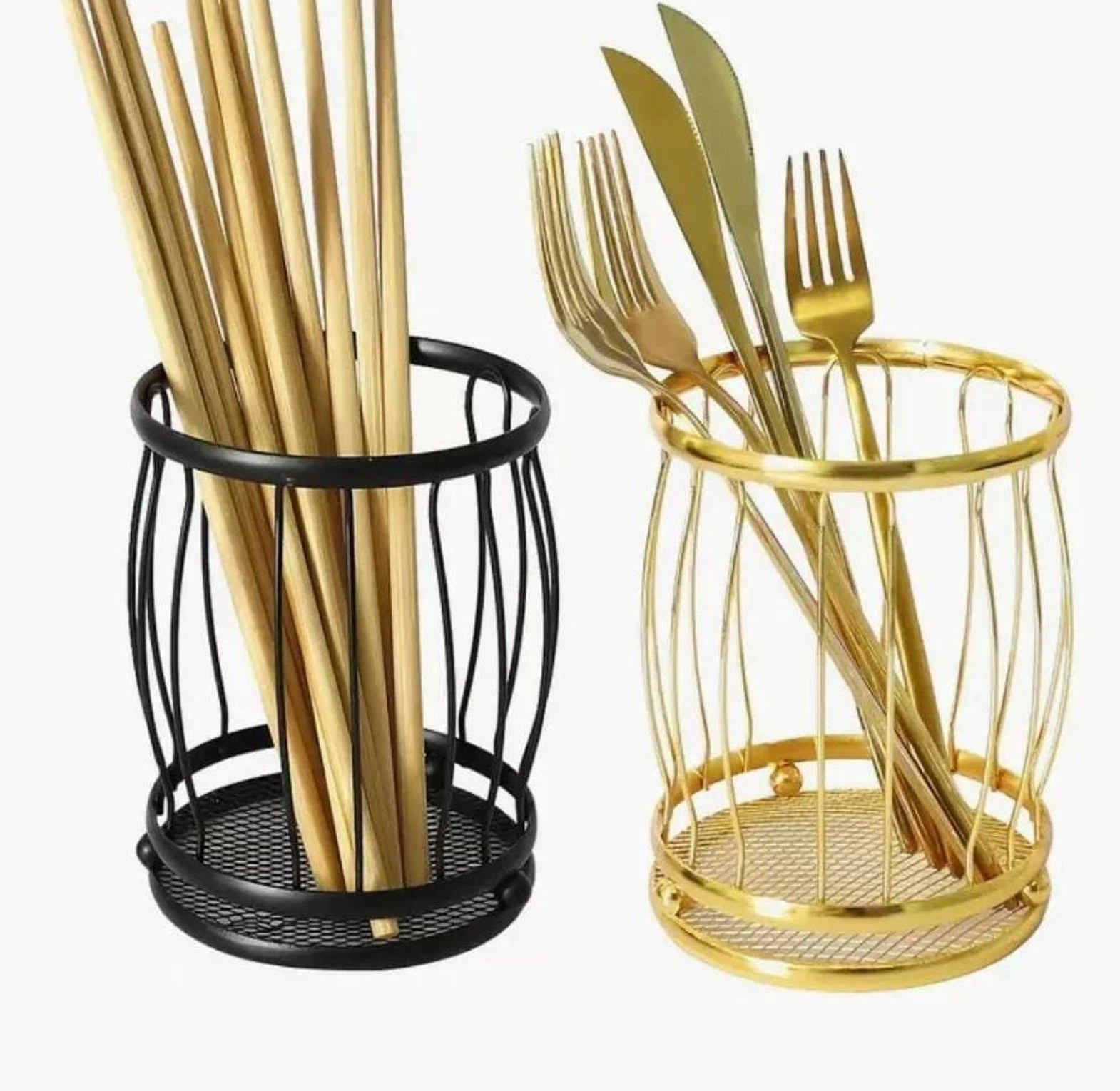 Metal Cutlery Holder Organizer image