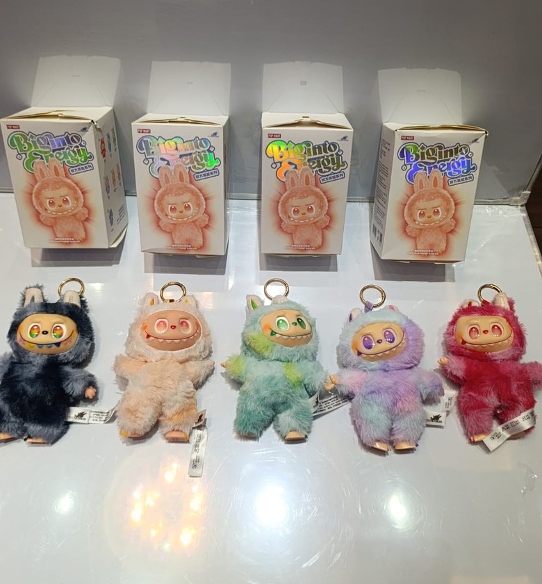 Pop Mart Labubu Macaron Plush Key Chain Toy, Collectible image