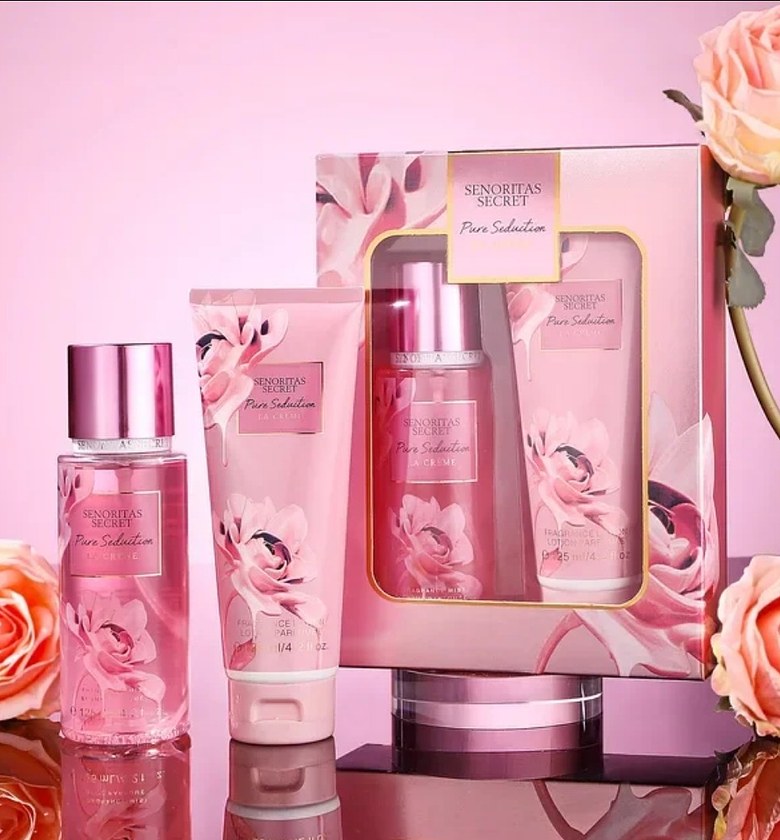 Senoritas Secret Pure Seduction La Creme Perfume Gift Set with 125ml Body Mist & 125ml Perfume Lotion  image