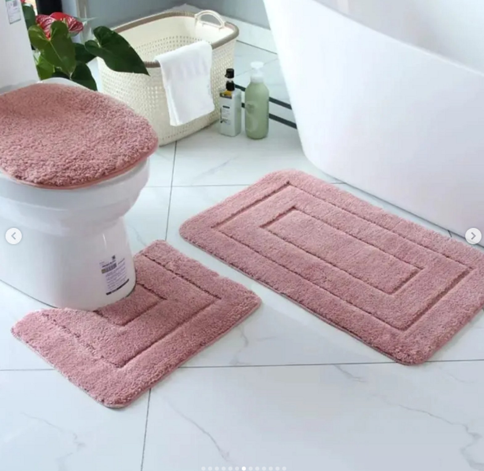 3pcs Bathroom mats image
