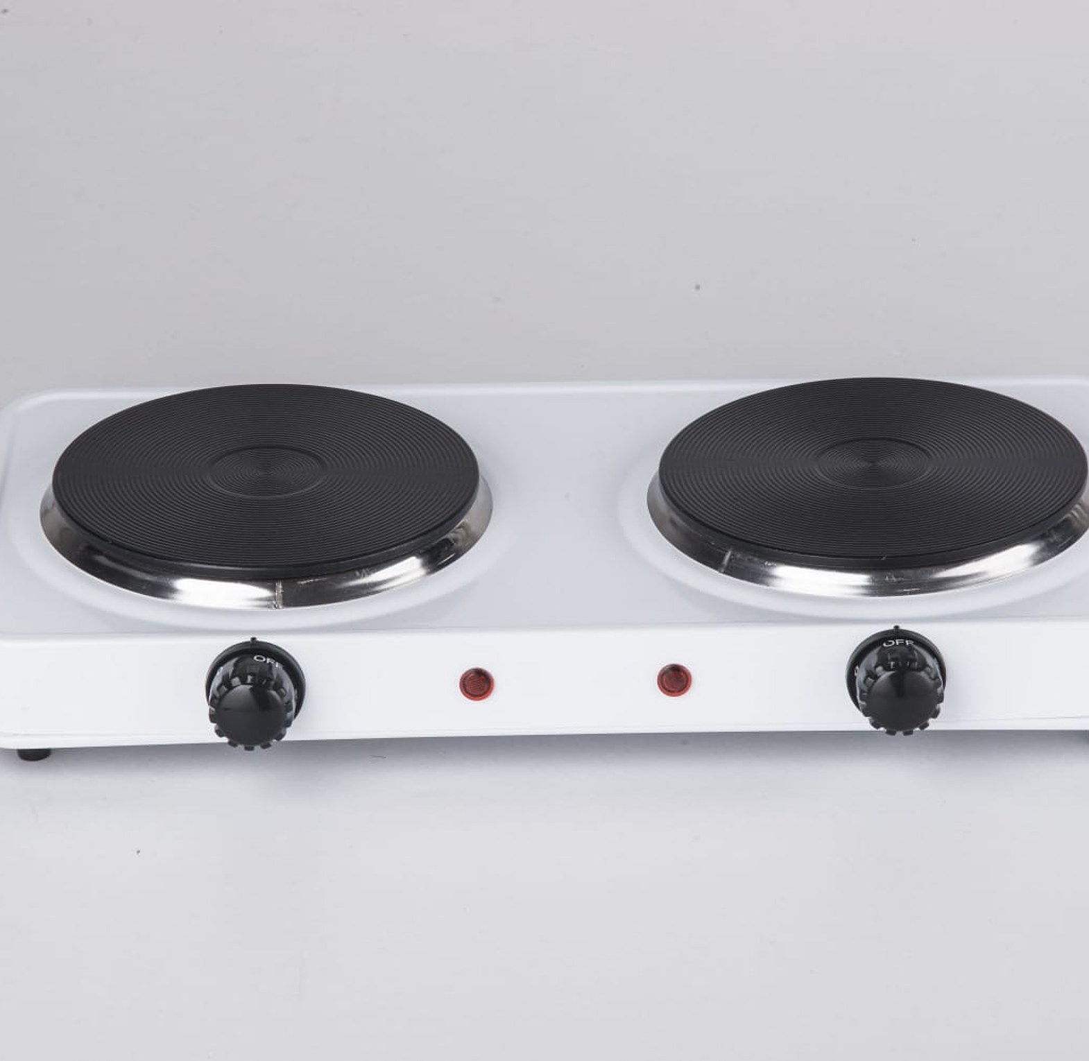 Rashnik Electric Table-Top Double Solid Hot Plate Induction Burner Double Solid HotPlate Cooker image