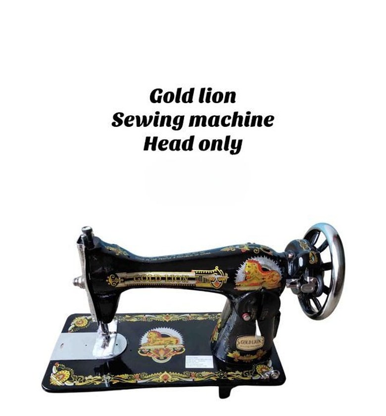 Gold lion head only sewing machine image