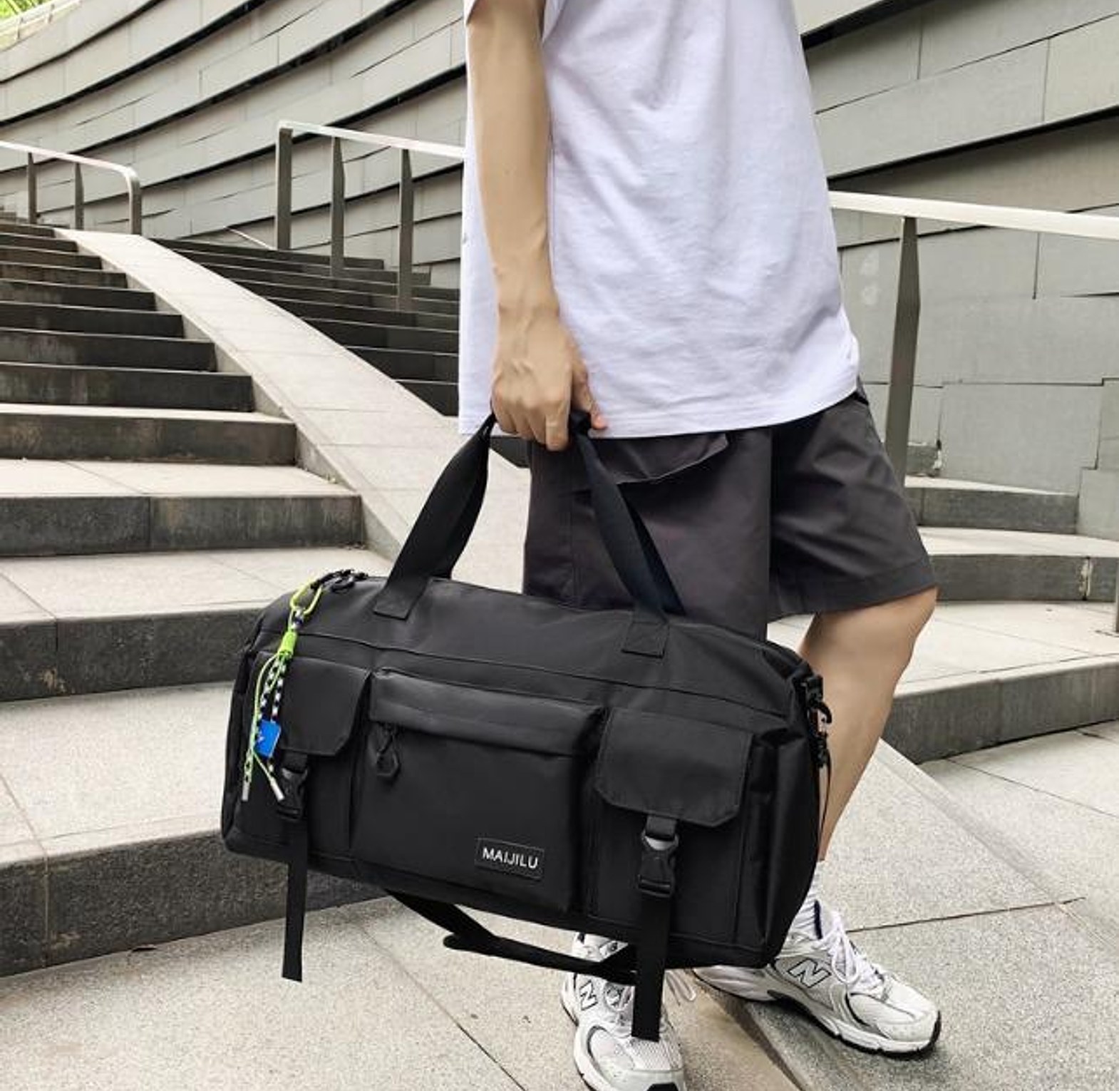 multi-functional travel and gym bag image