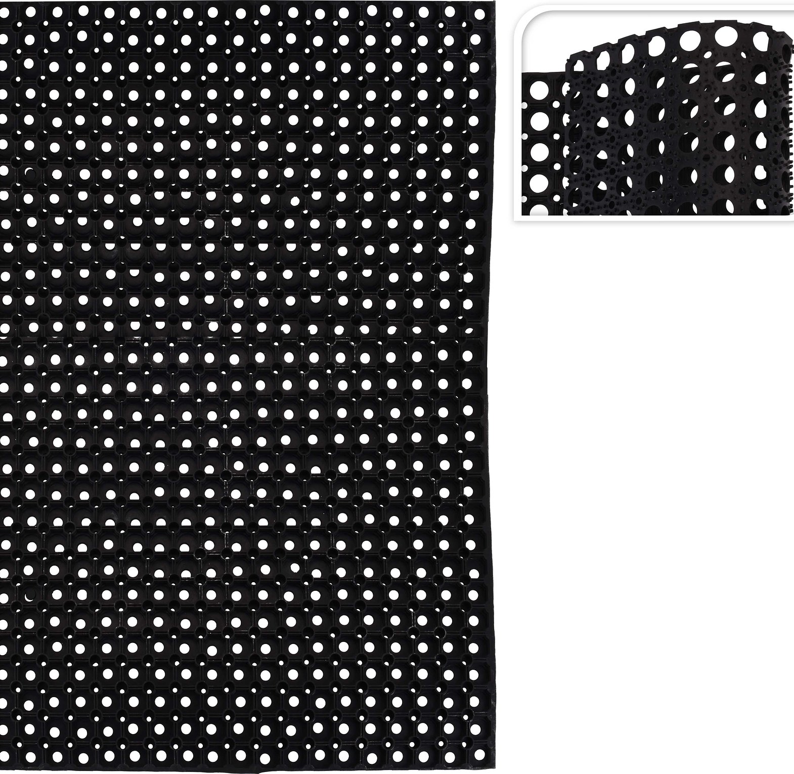 DOORMAT HOLLOW RUBBER 80X image