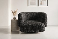 RILES Fabric Swivel Accent Chair  thumbnail 3