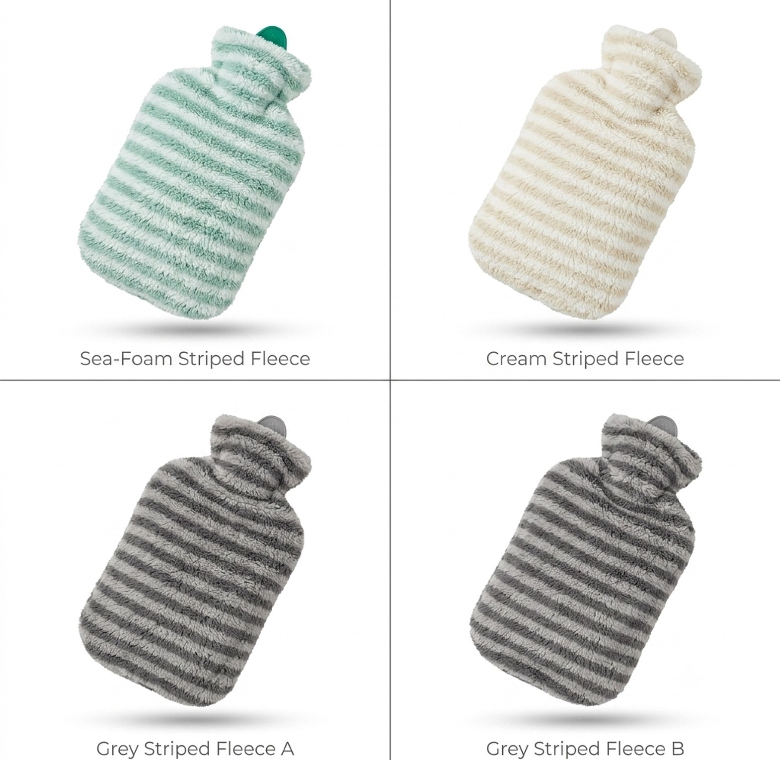2L Hot Water Bottle with Premium Ribbed Faux-Fur Cover for Pain Relief and Warmth - Durable Leak-Proof Design image